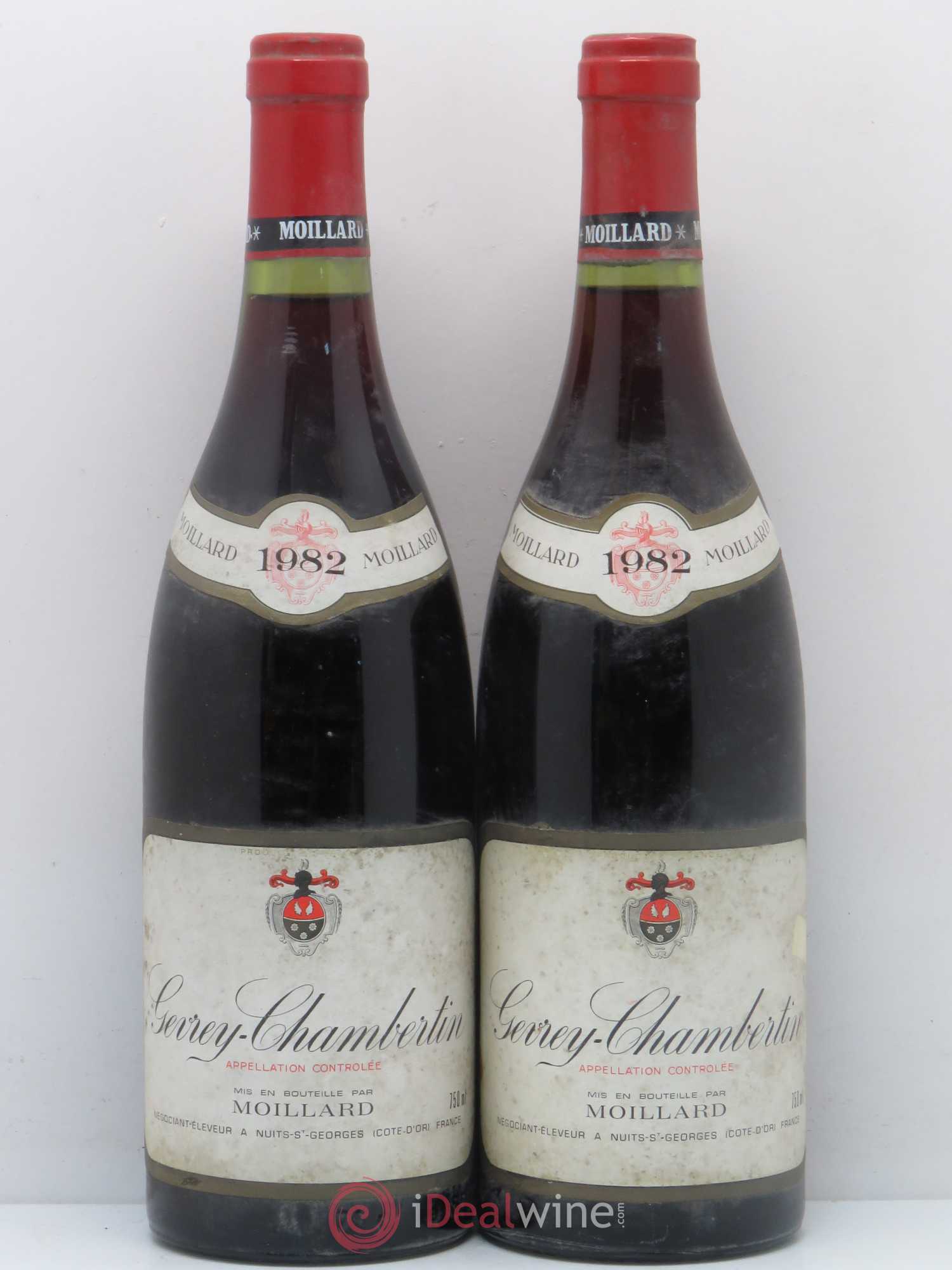 Gevrey-Chambertin Moillard 1982 - Lot de 2 bouteilles - 0