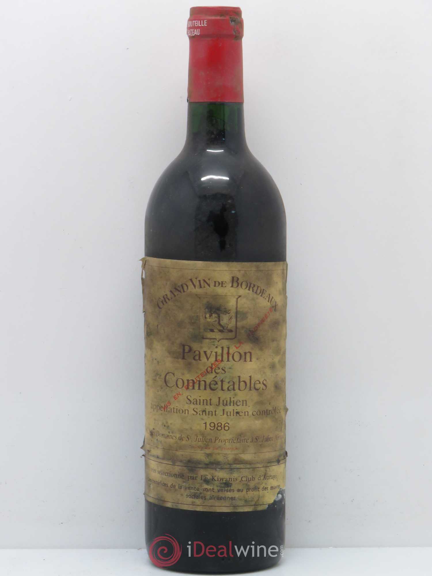 Saint-Julien Pavillon Des Connétables 1986 - Lot de 1 bouteille - 0