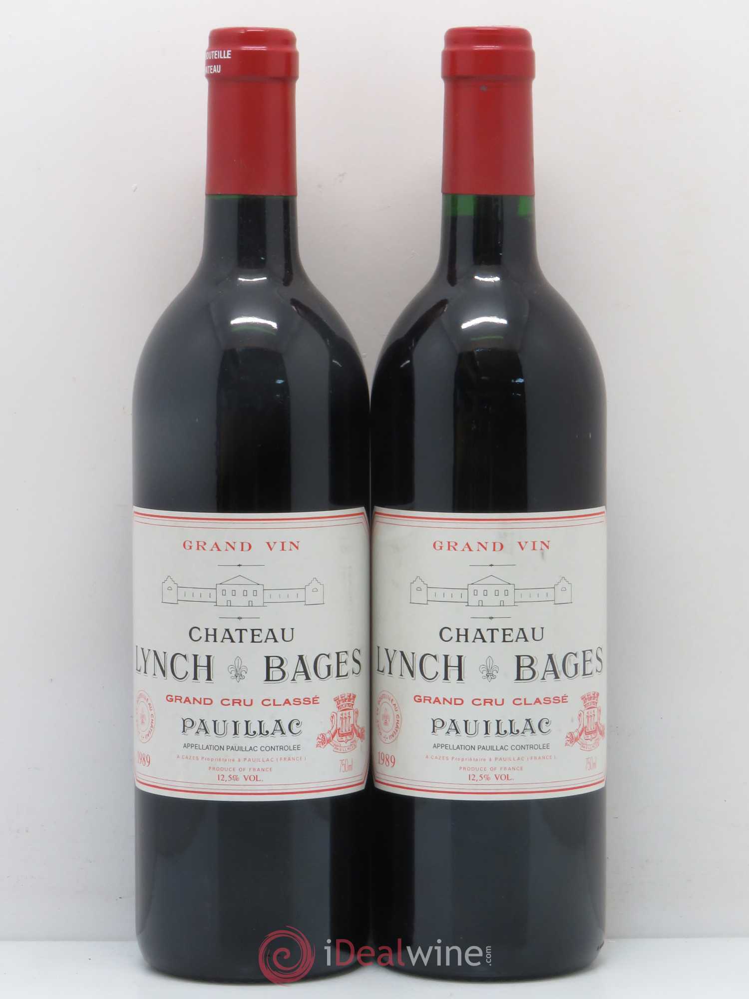 Château Lynch Bages 5ème Grand Cru Classé 1989 - Lot de 2 bouteilles - 0