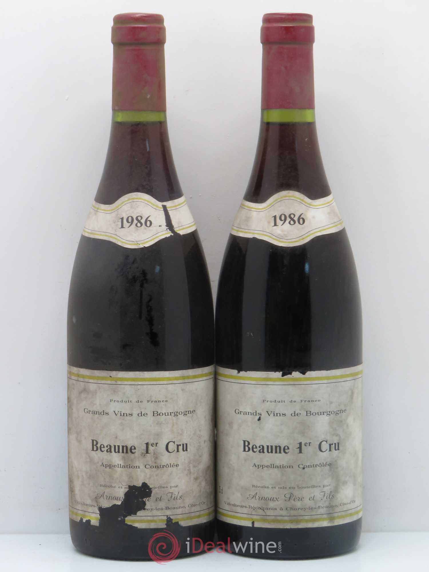 Beaune 1er Cru Arnoux Père et Fils 1986 - Posten von 2 Flaschen - 0