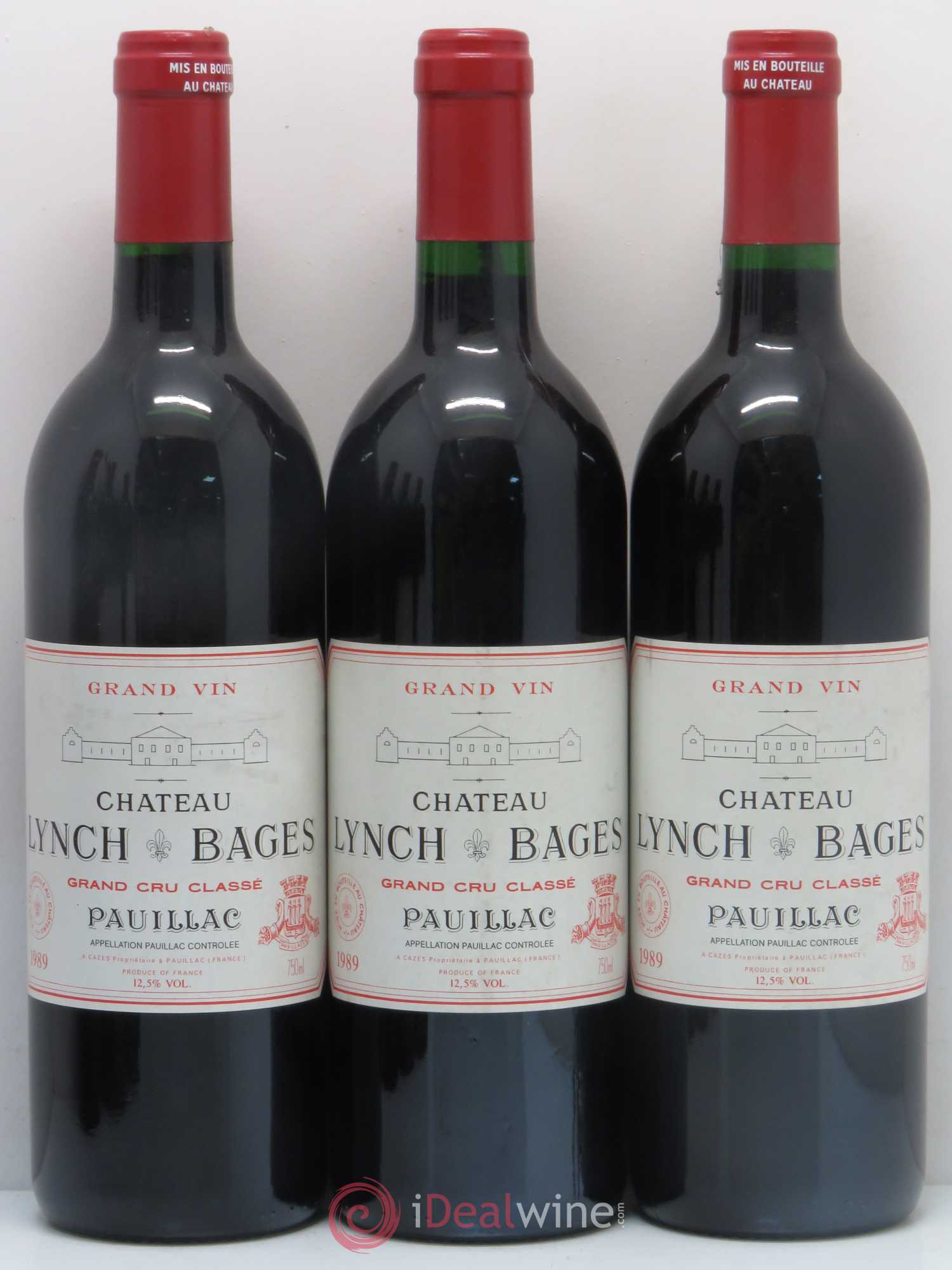 Château Lynch Bages 5ème Grand Cru Classé 1989 - Lot de 6 bouteilles - 1