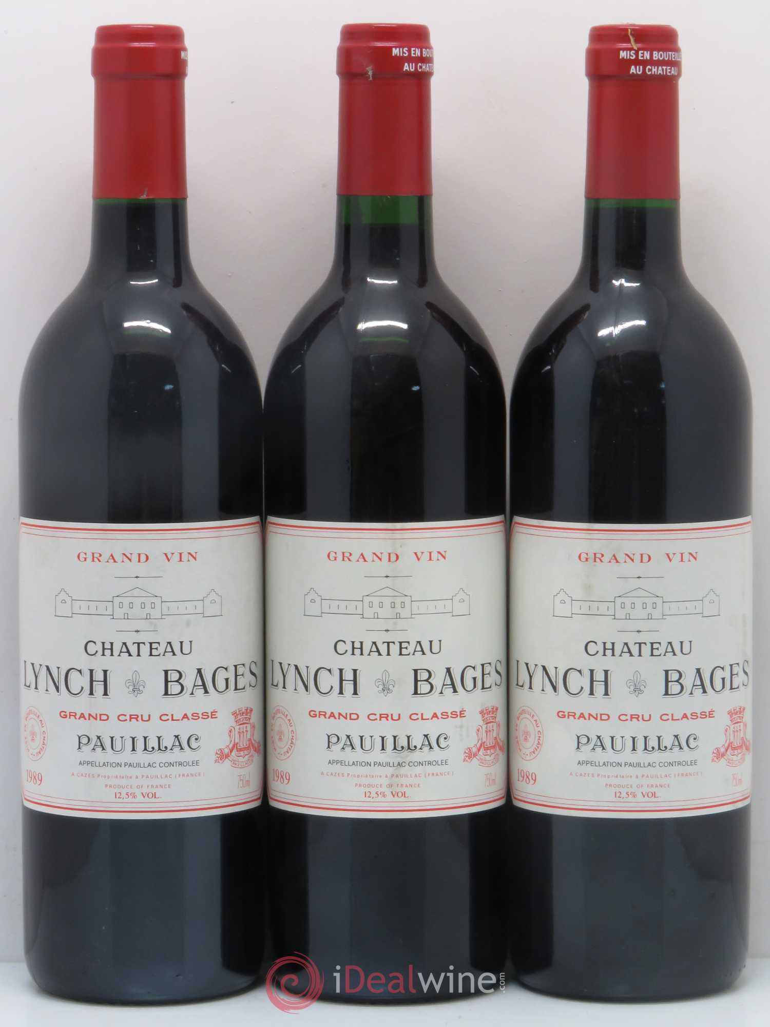 Château Lynch Bages 5ème Grand Cru Classé 1989 - Lot de 6 bouteilles - 2