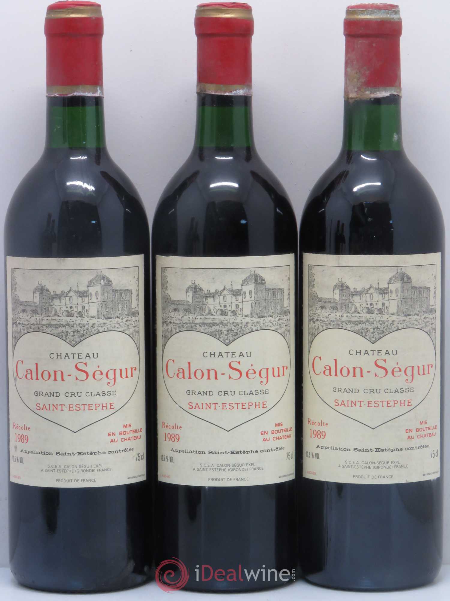 Château Calon Ségur 3ème Grand Cru Classé 1989 - Lot de 5 bouteilles - 1