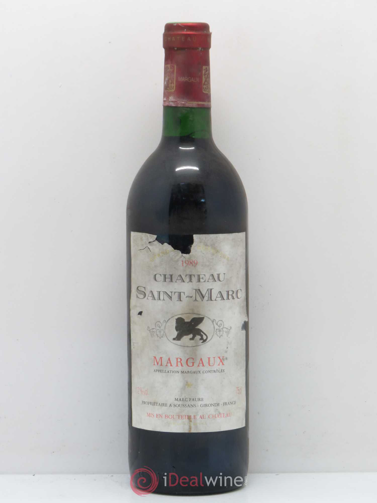 Bordeaux Château Saint Marc (sans prix de réserve) 1989 - Posten von 1 Flasche - 0