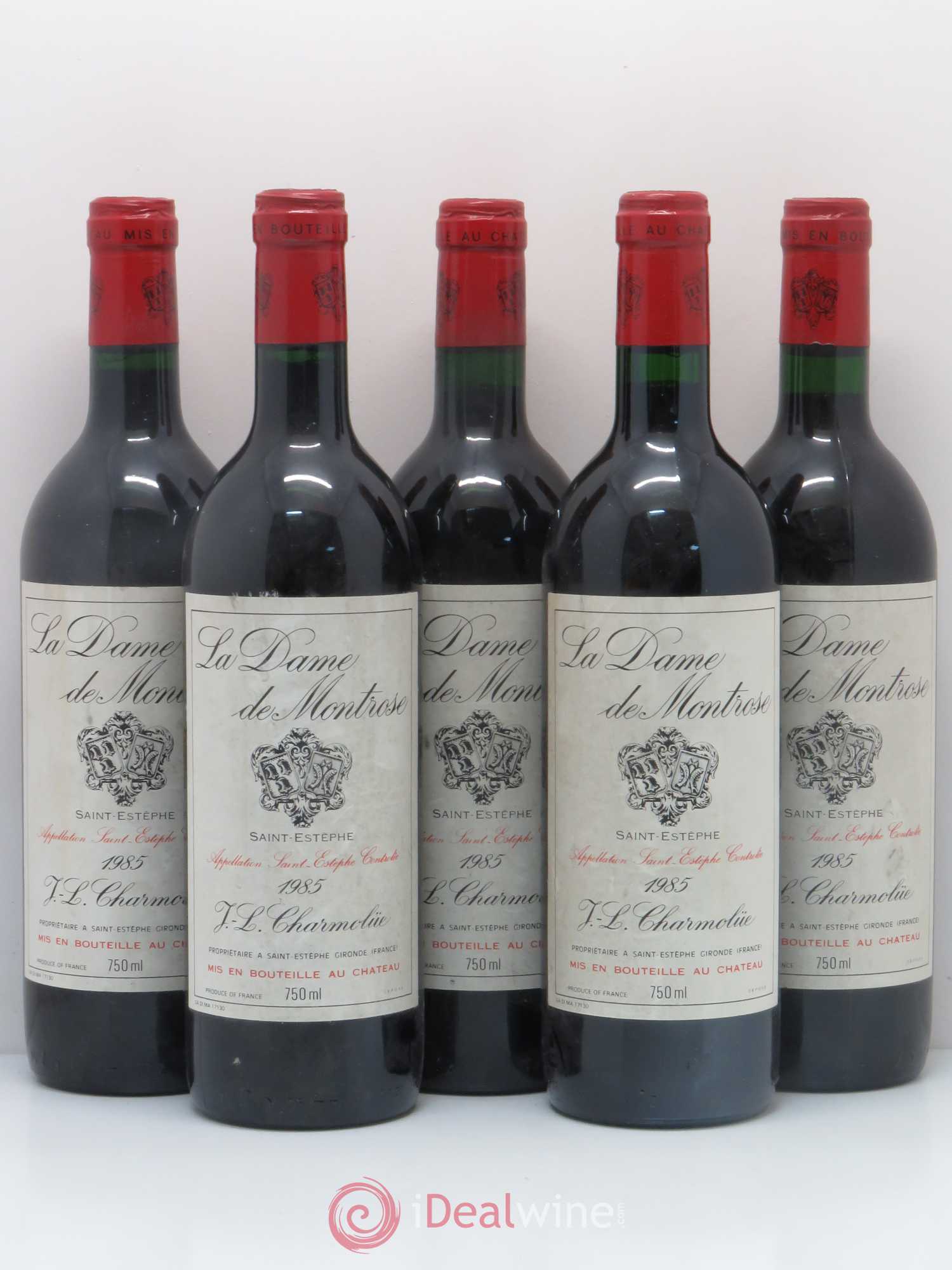 La Dame de Montrose Second Vin 1985 - Lot de 5 bouteilles - 0