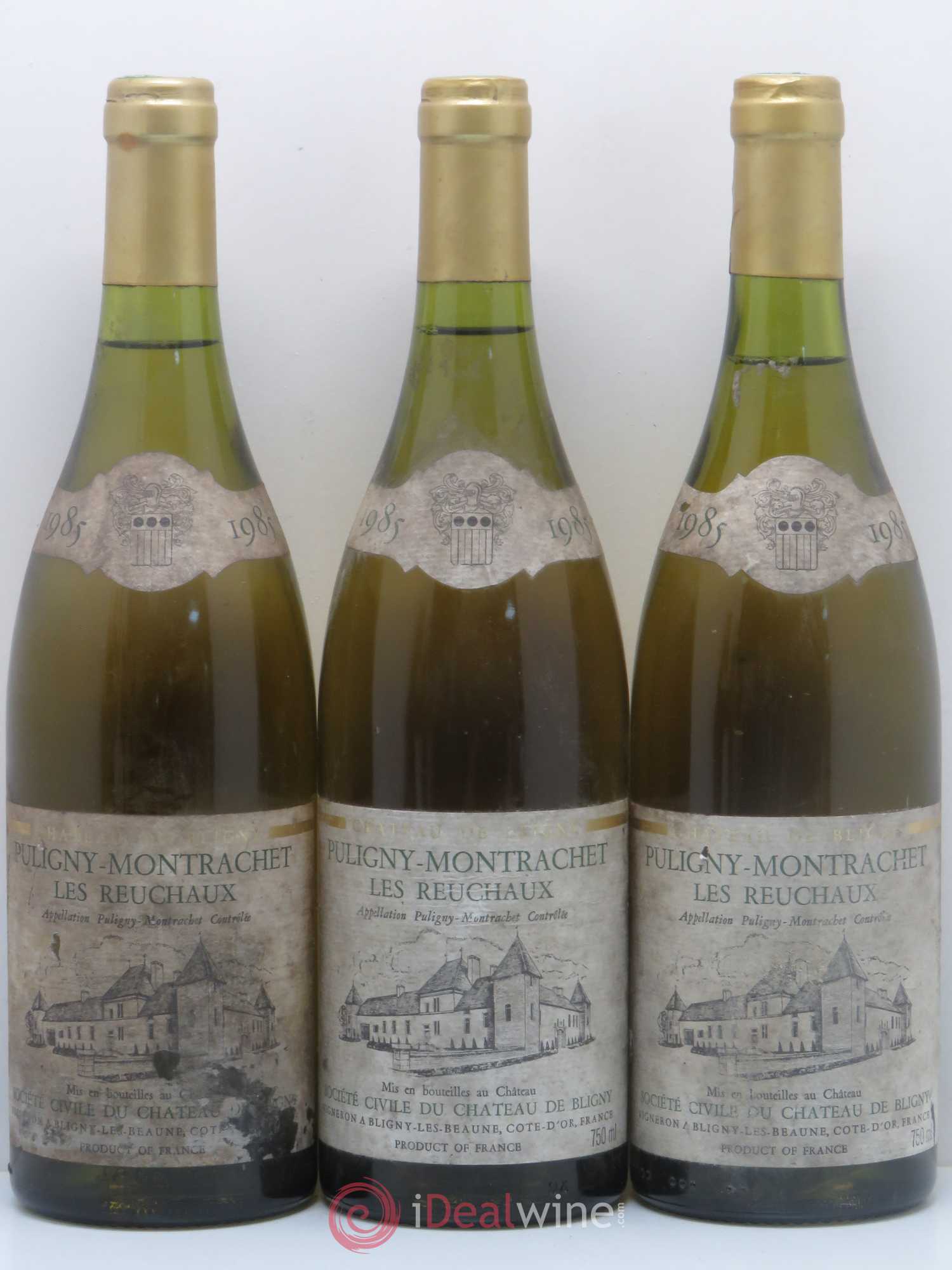 Puligny-Montrachet Les Reuchaux Château de Bligny 1985 - Posten von 5 Flaschen - 1