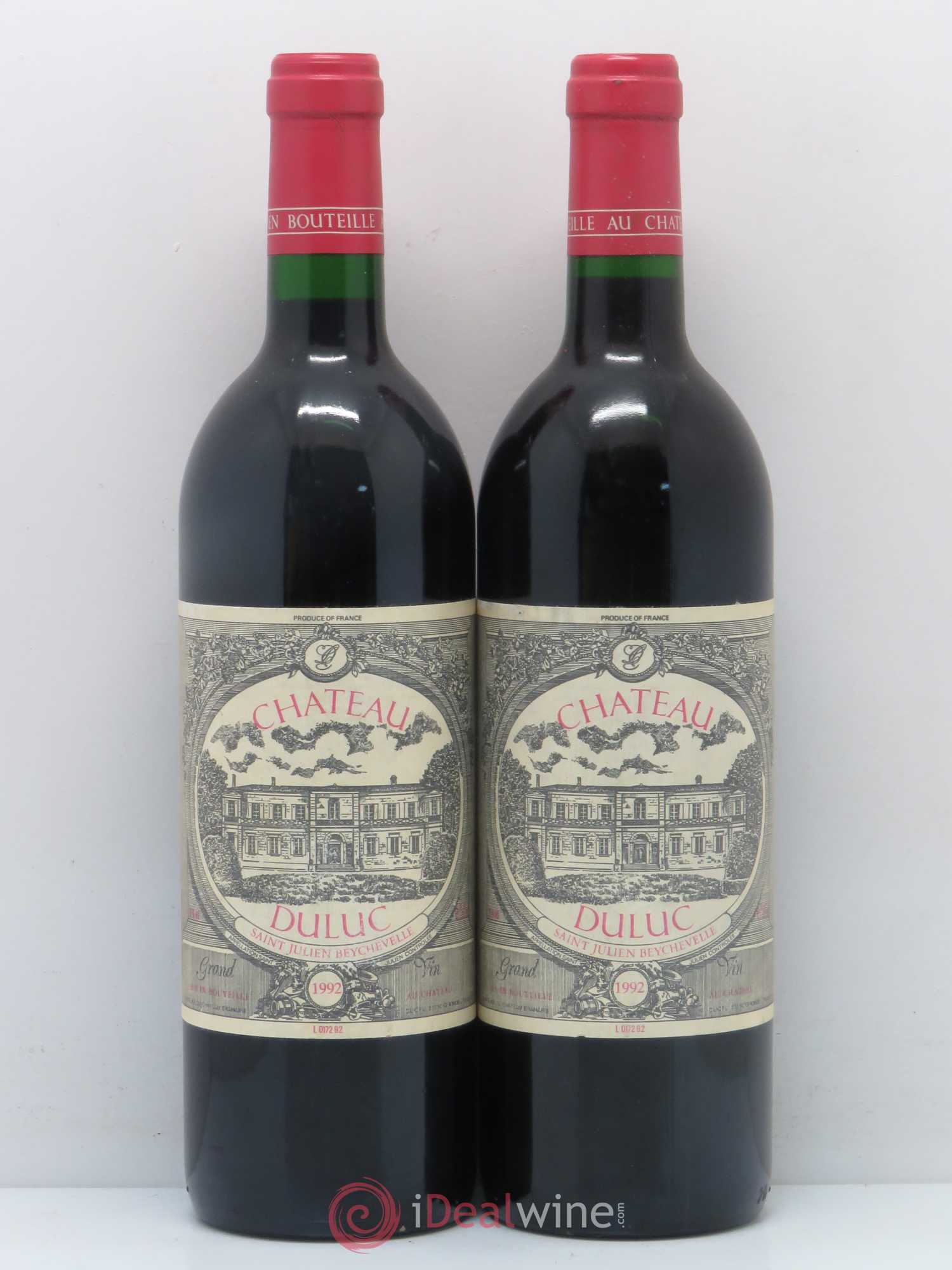 Duluc de Branaire Second Vin 1992 - Lot de 2 bouteilles - 0