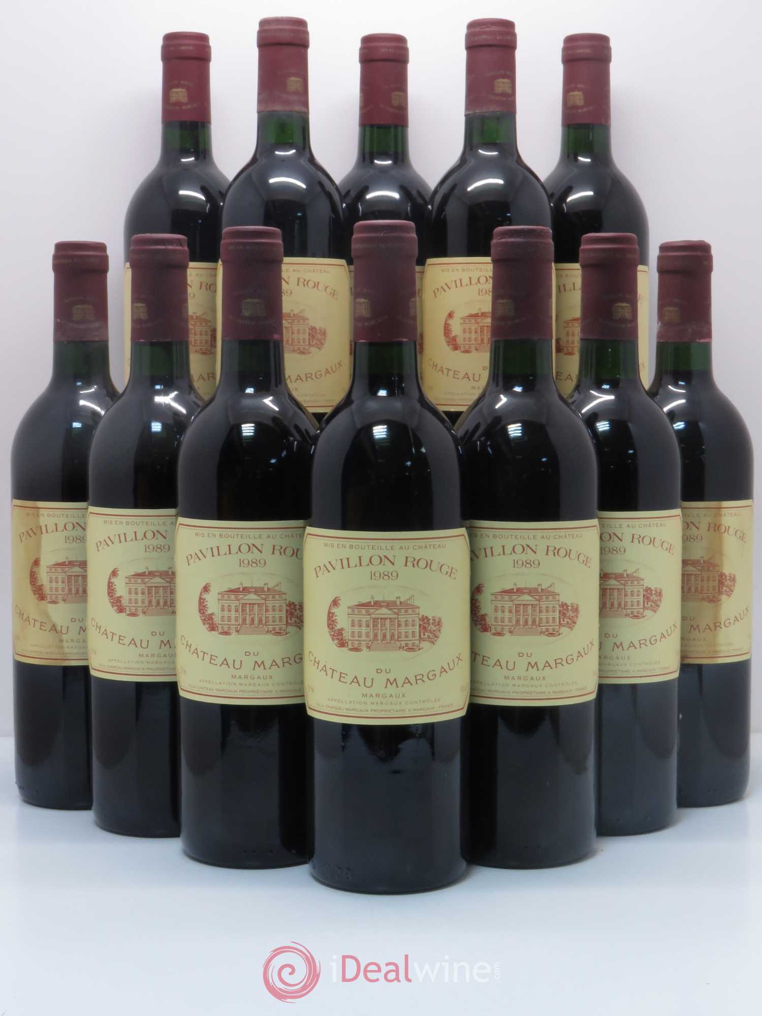 Pavillon Rouge du Château Margaux Second Vin 1989 - Lot de 12 bouteilles - 0
