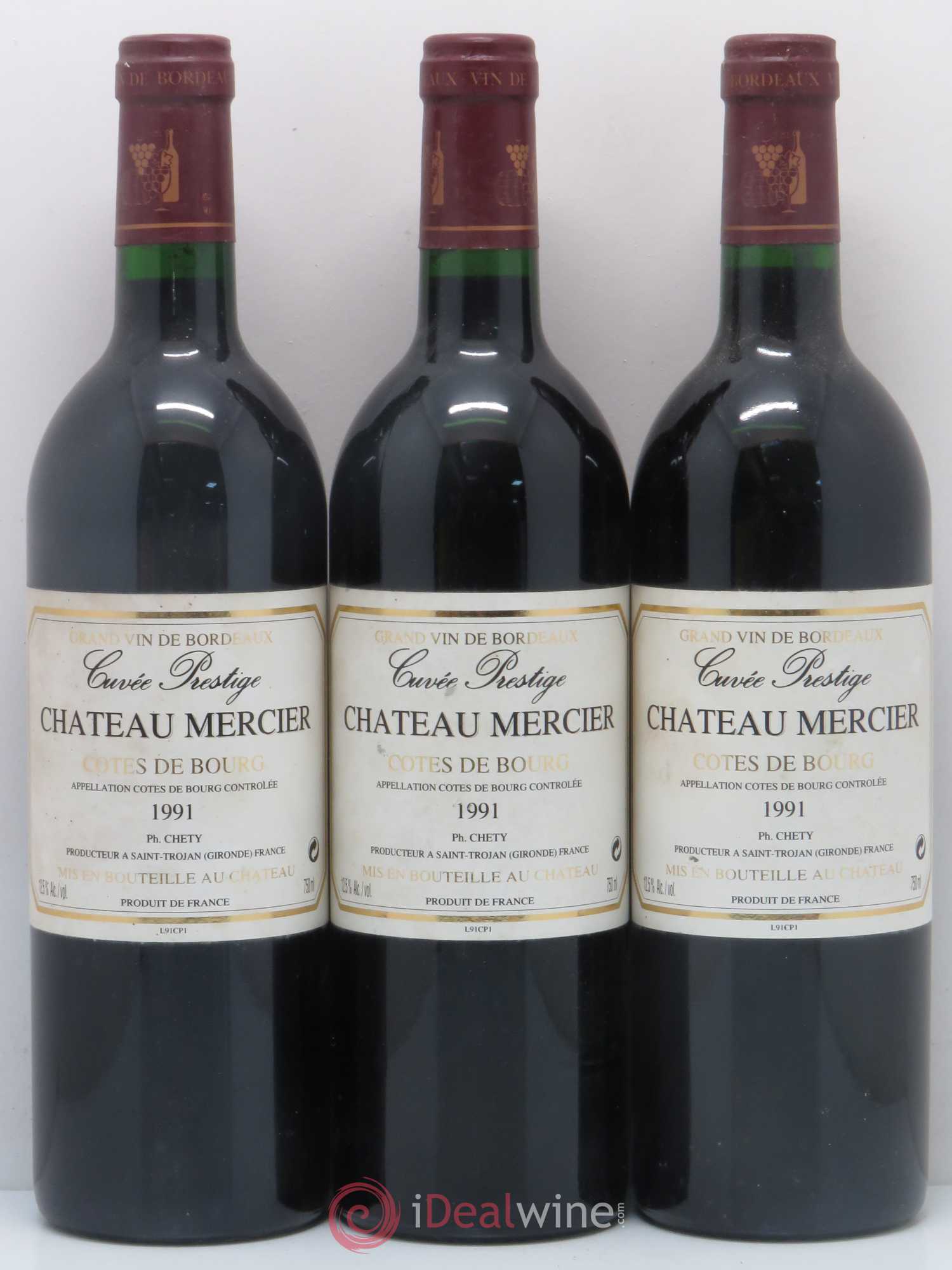 Château Mercier Cuvée Prestige  (sans prix de réserve) 1991 - Lot de 6 bouteilles - 2