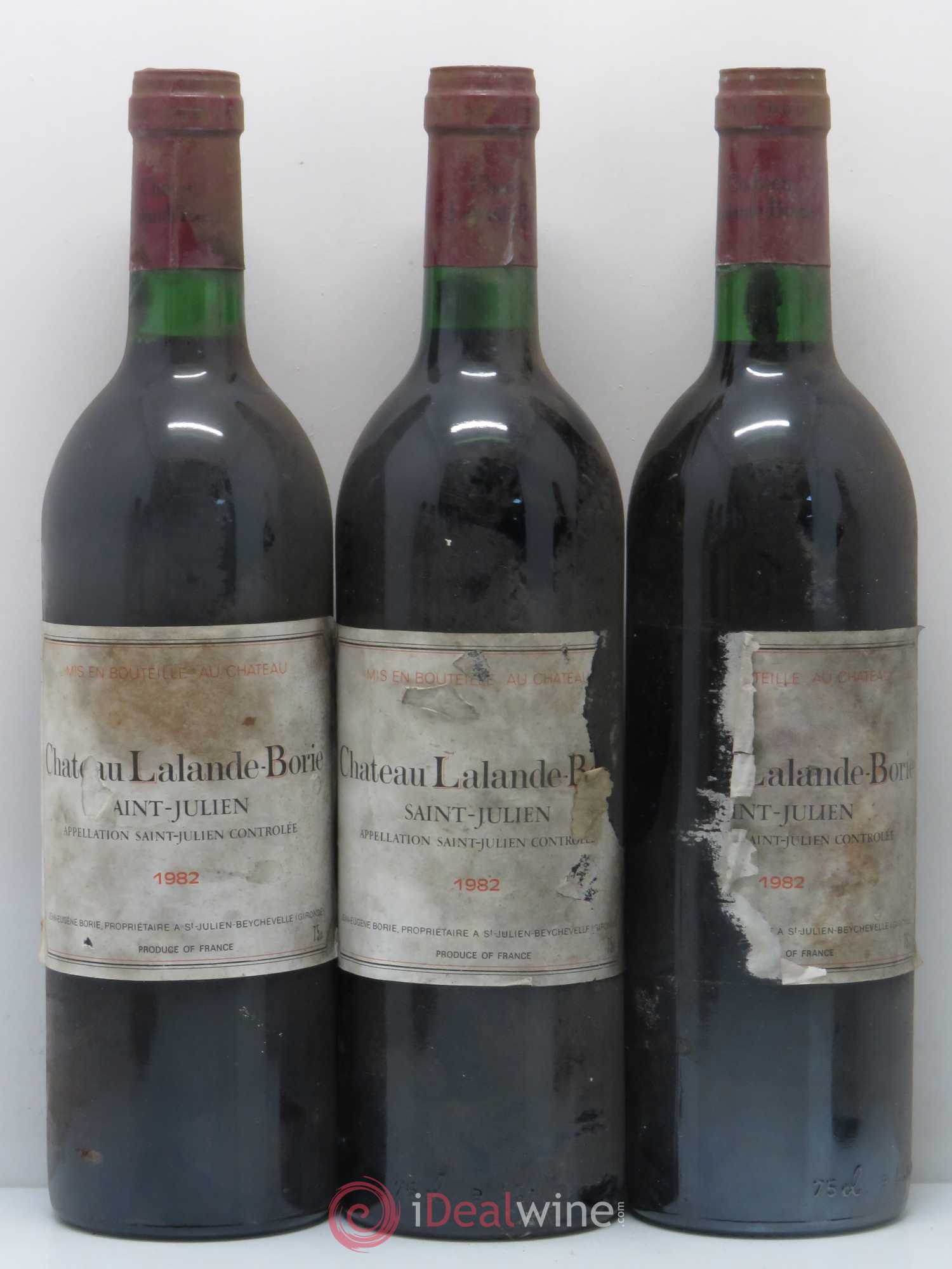 Château Lalande Borie (sans prix de réserve) 1982 - Lot de 6 bouteilles - 1