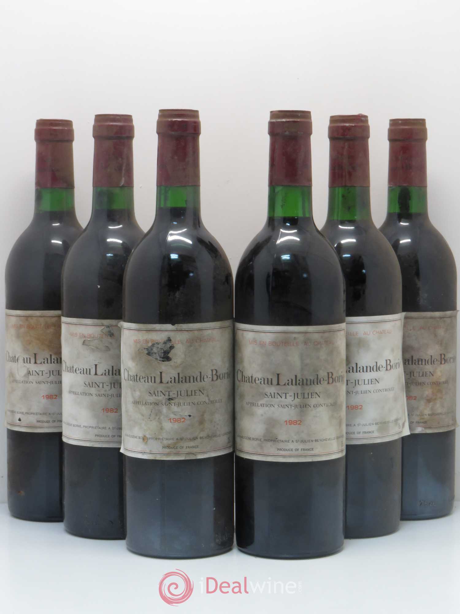 Château Lalande Borie (sans prix de réserve) 1982 - Lot de 6 bouteilles - 0