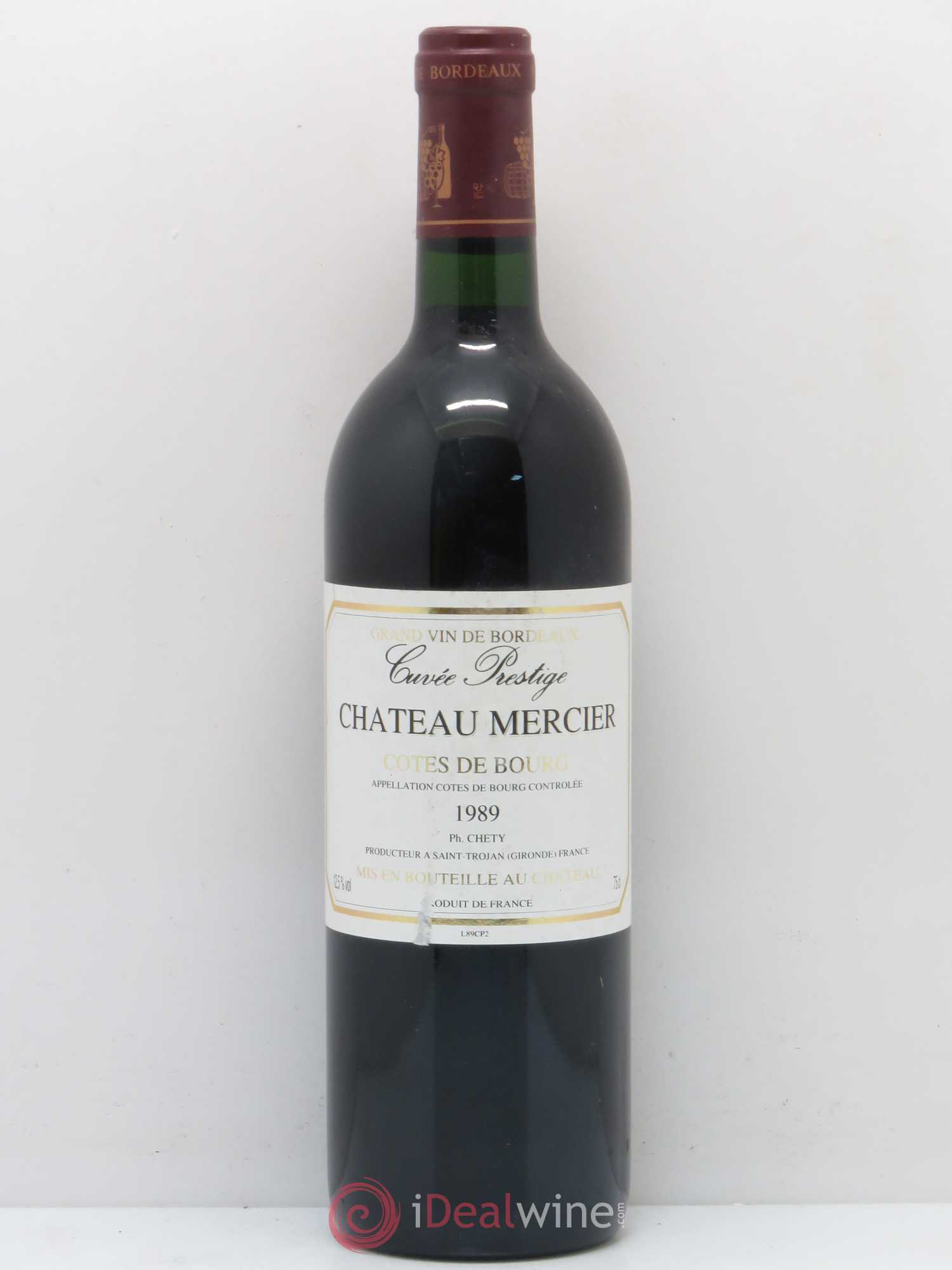 Château Mercier Cuvée Prestige 1989 - Lot de 1 bouteille - 0