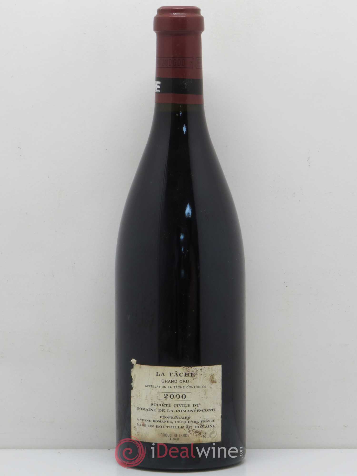 La Tâche Grand Cru Domaine de la Romanée-Conti 2000 - Lot de 1 bouteille - 1