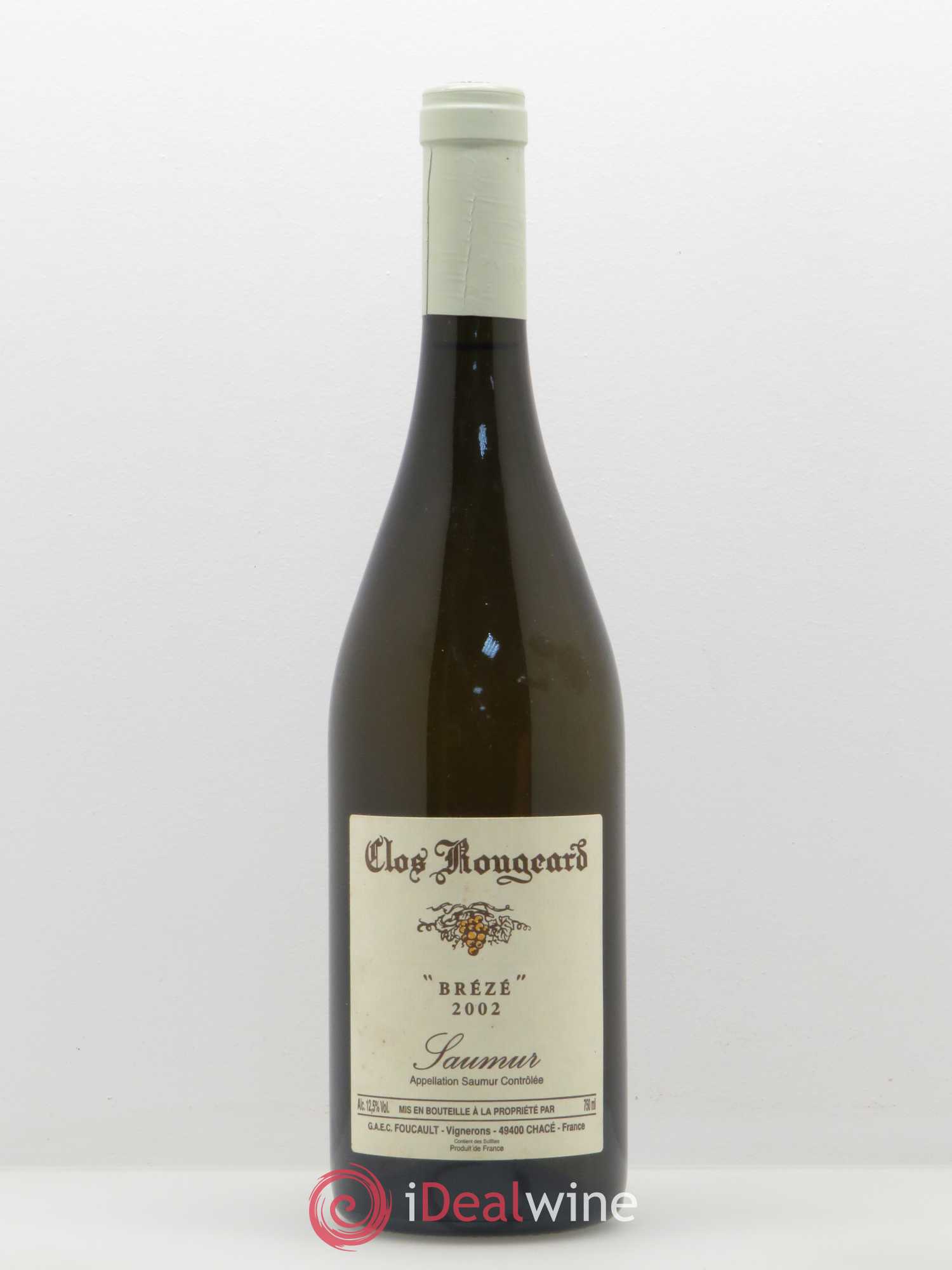 Saumur Brézé Clos Rougeard 2002 - Lot de 1 bouteille - 0