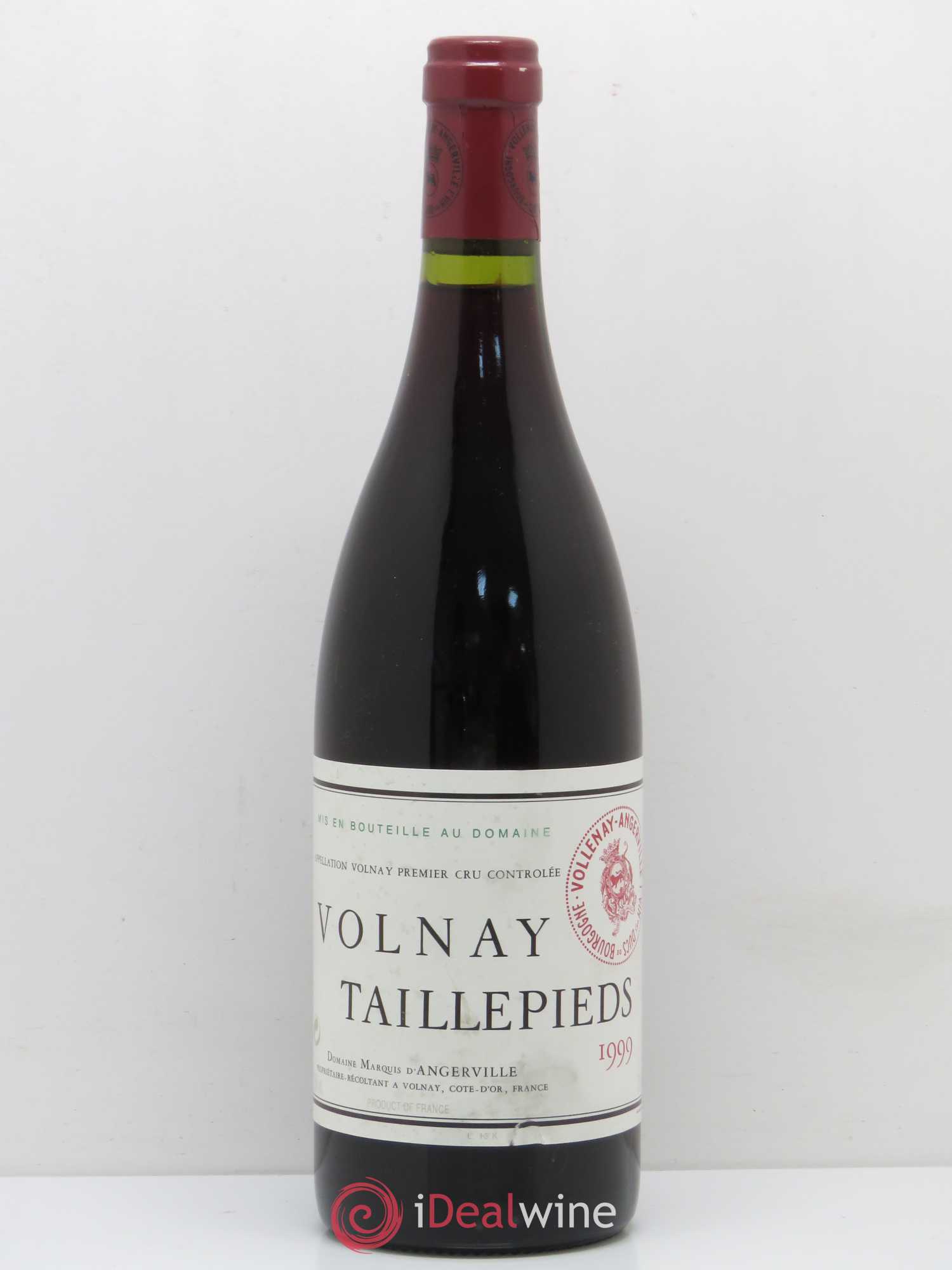 Volnay 1er Cru Taillepieds Marquis d'Angerville (Domaine) 1999 - Lot de 1 bouteille - 0