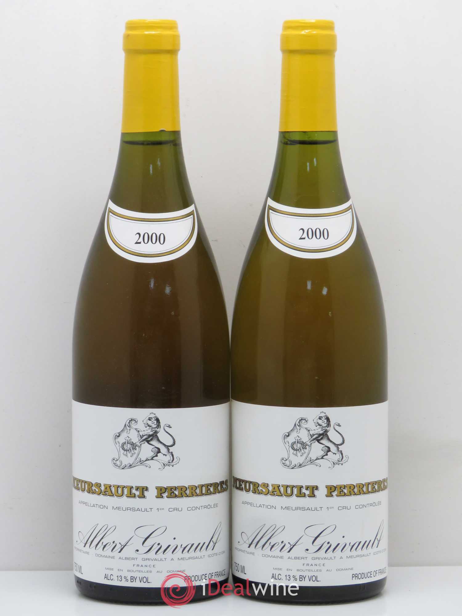 Meursault 1er Cru Perrières Albert Grivault 2000 - Lot de 2 bouteilles - 0