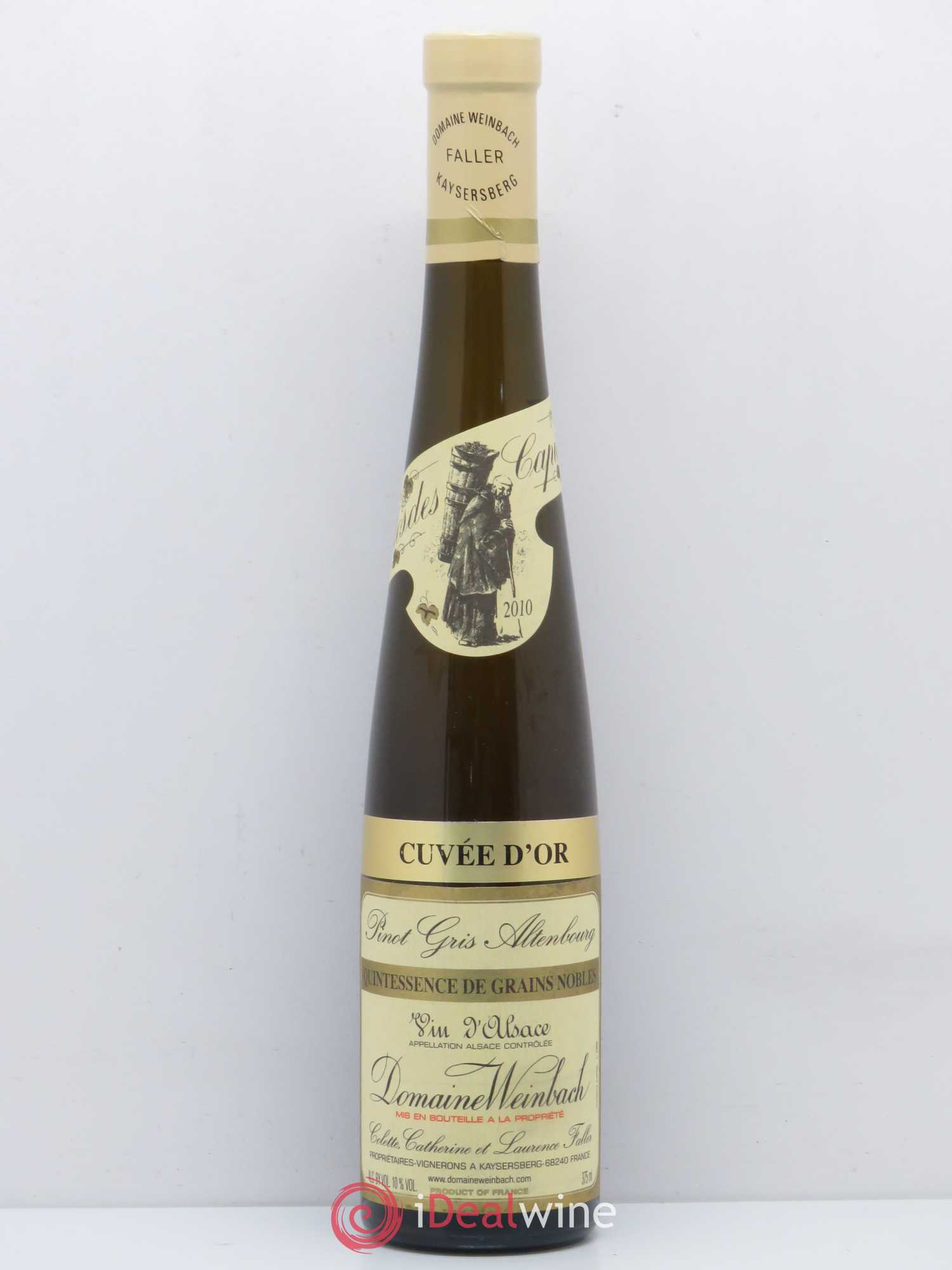 Alsace Pinot Gris Quintessence de Grains Nobles Cuvée d'Or Weinbach (Domaine) Altenbourg 2010 - Lotto di 1 mezza bottiglia - 0