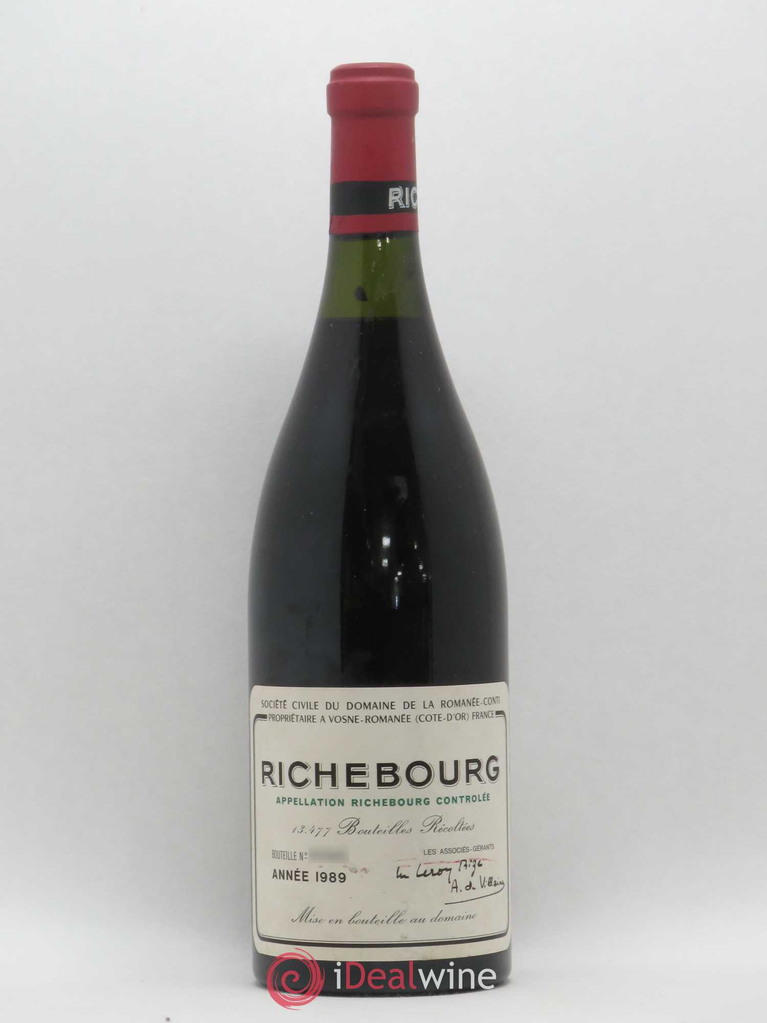 Richebourg Grand Cru Domaine de la Romanée-Conti 1989 - Lot de 1 bouteille - 0