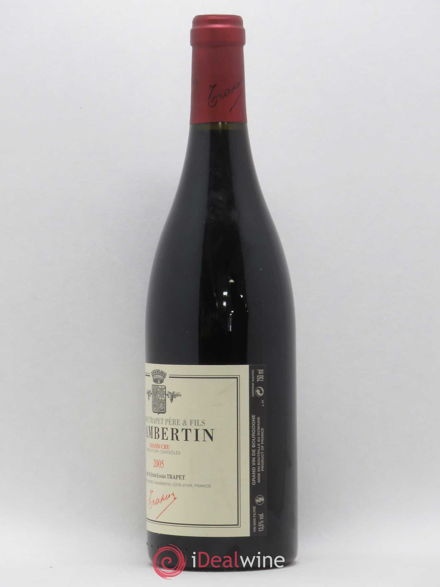 Chambertin Grand Cru Domaine Trapet 2005 - Lot de 1 bouteille - 1