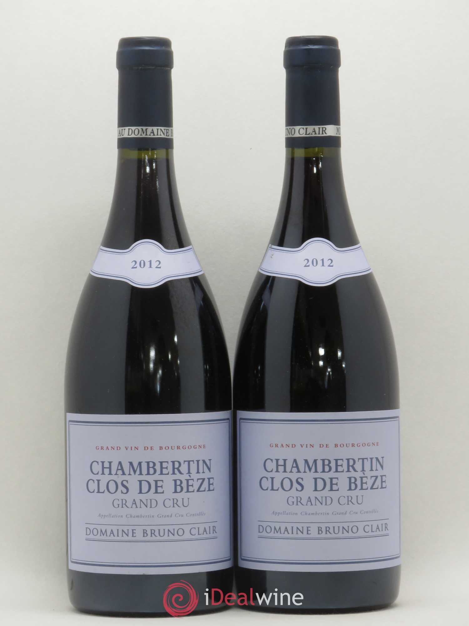 Chambertin Clos de Bèze Grand Cru Bruno Clair (Domaine) 2012 - Lot de 2 bouteilles - 0