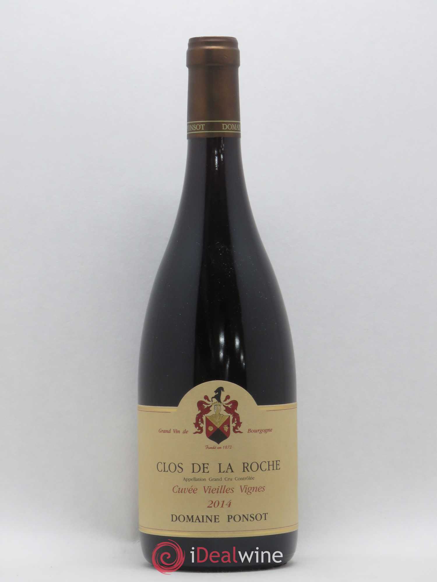 Clos de la Roche Grand Cru Vieilles Vignes Ponsot (Domaine) 2014 - Lot de 1 bouteille - 0
