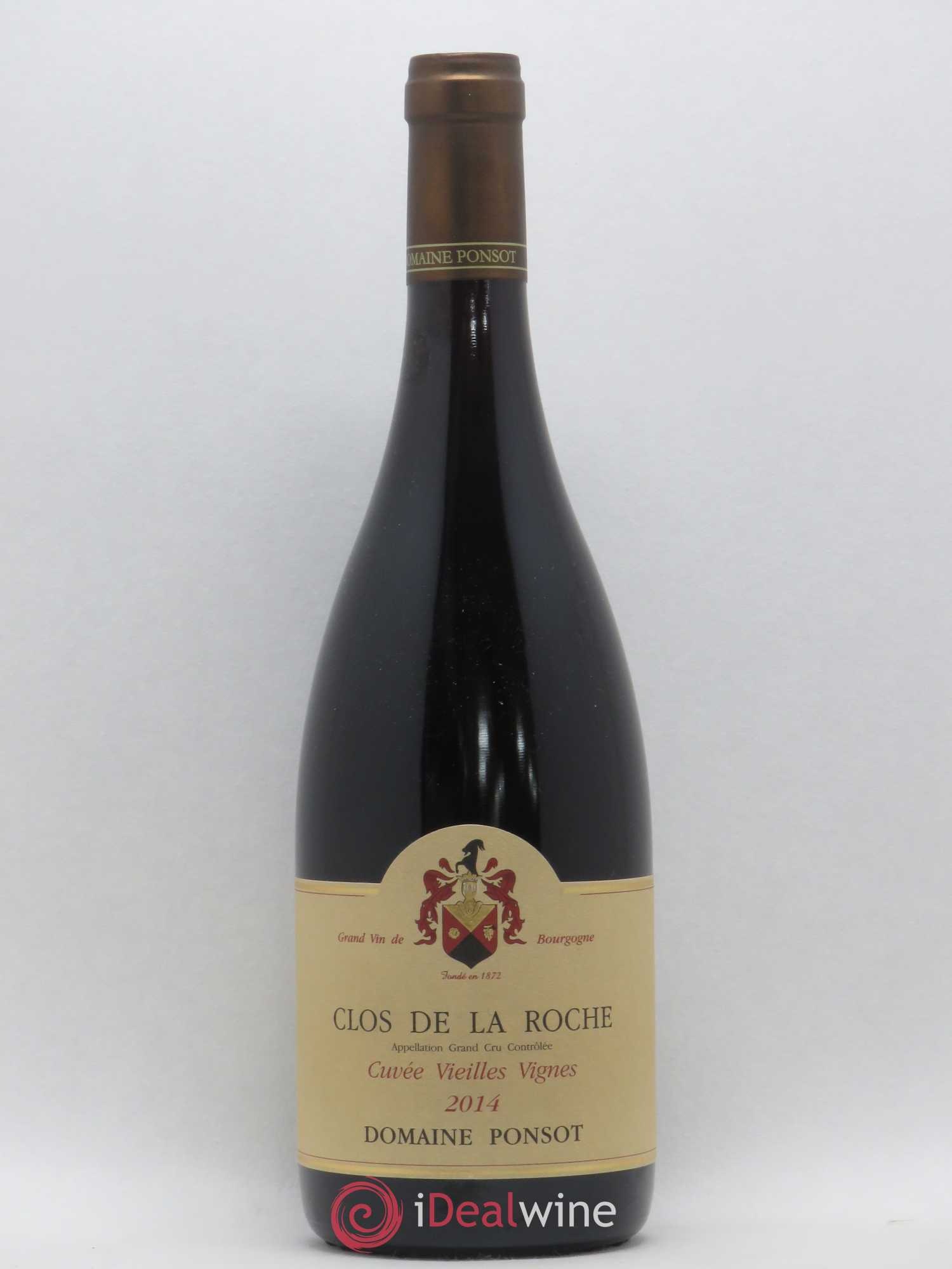 Clos de la Roche Grand Cru Vieilles Vignes Ponsot (Domaine) 2014 - Lot de 1 bouteille - 0