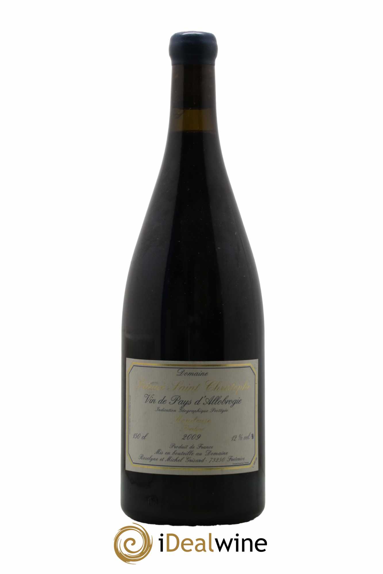 Vin des Allobroges Mondeuse Prestige Prieuré Saint Christophe (Domaine) 2009 - Lot de 1 magnum - 0