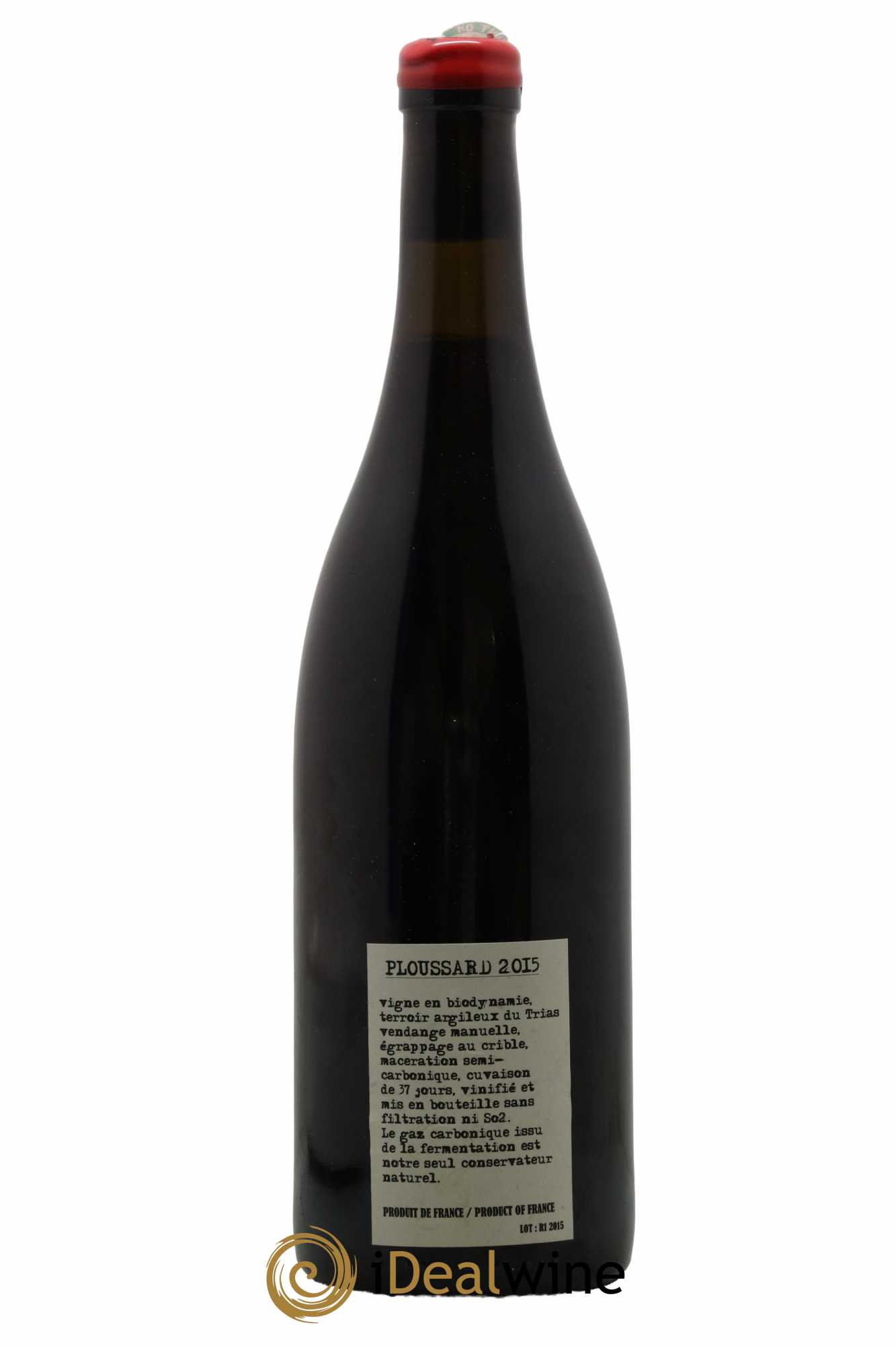 Arbois-Pupillin Ploussard Adeline Houillon & Renaud Bruyère 2015 - Lot de 1 bouteille - 1