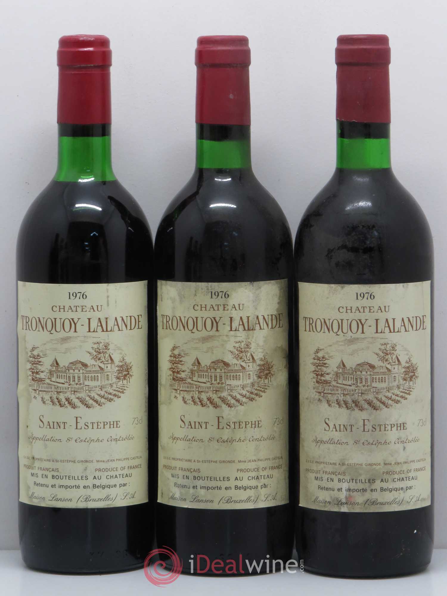 Château Tronquoy Lalande 1976 - Lot de 6 bouteilles - 1
