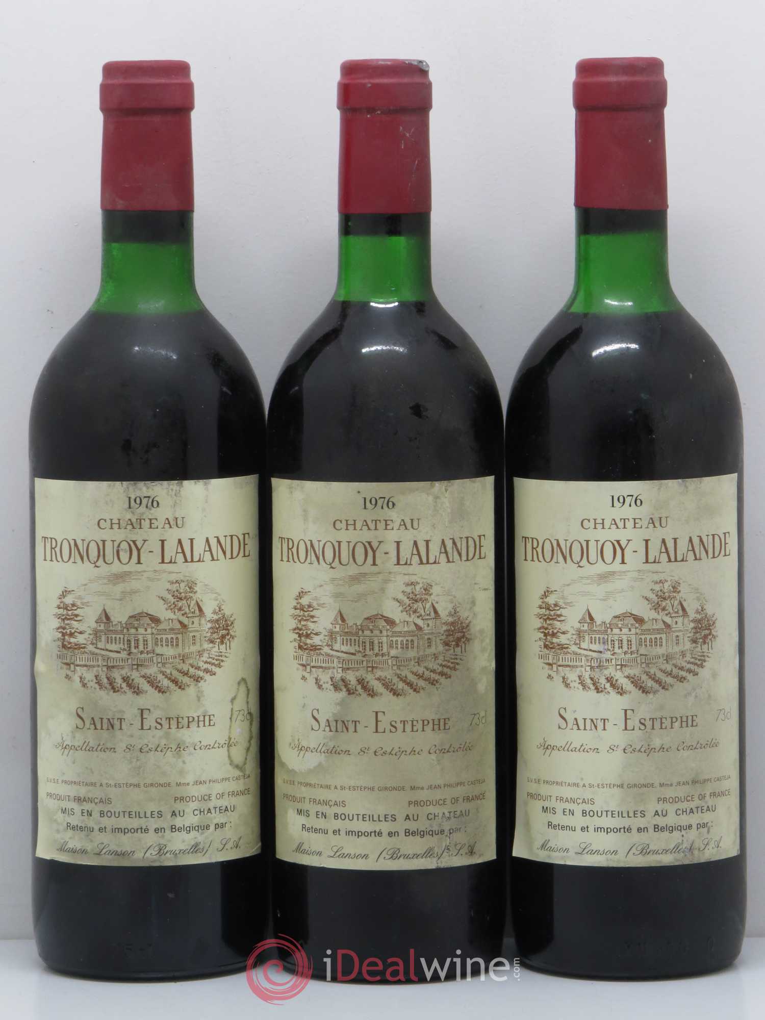 Château Tronquoy Lalande 1976 - Lot de 6 bouteilles - 2