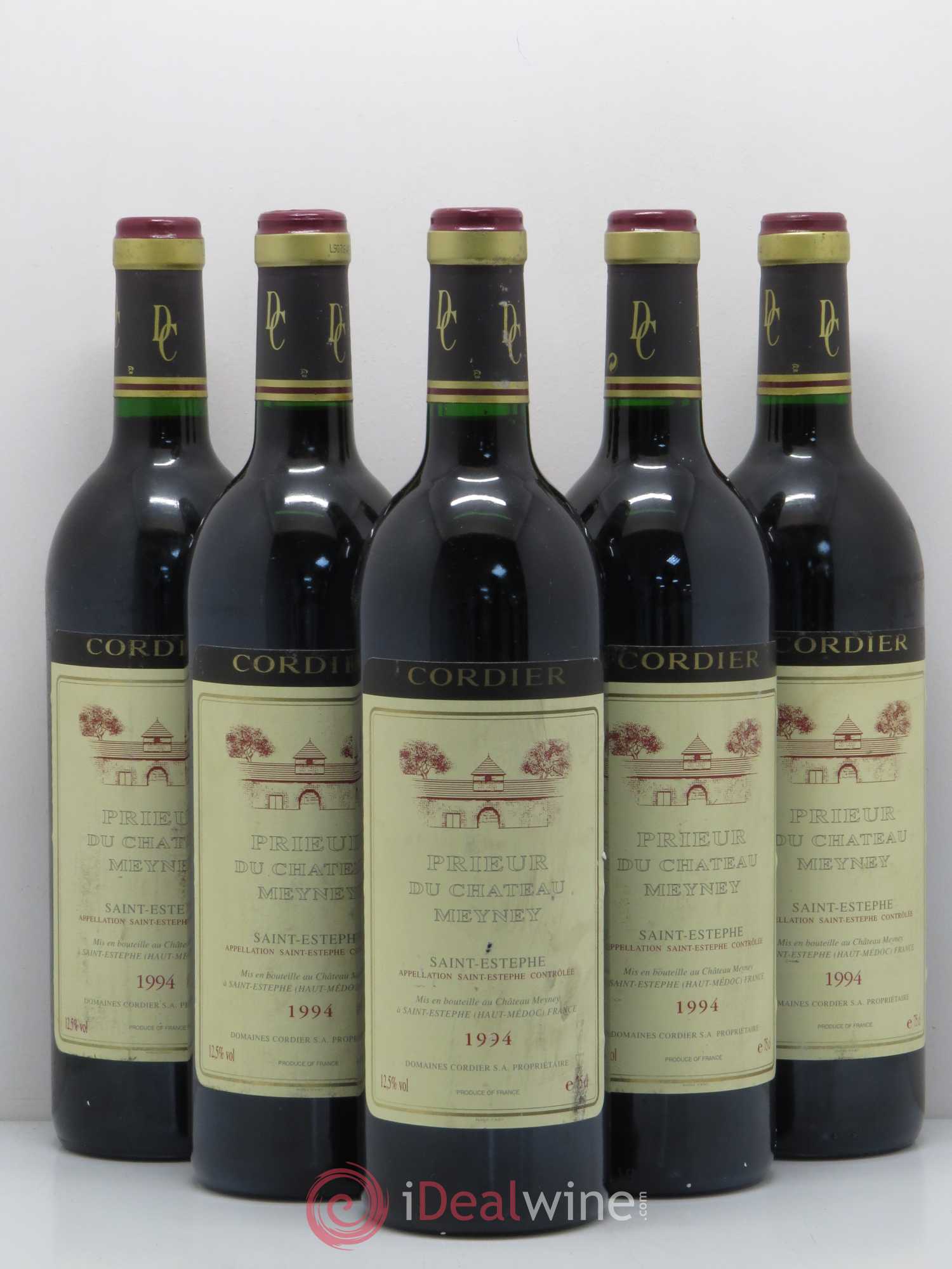 Prieur de Meyney Second Vin 1994 - Lot de 5 bouteilles - 0