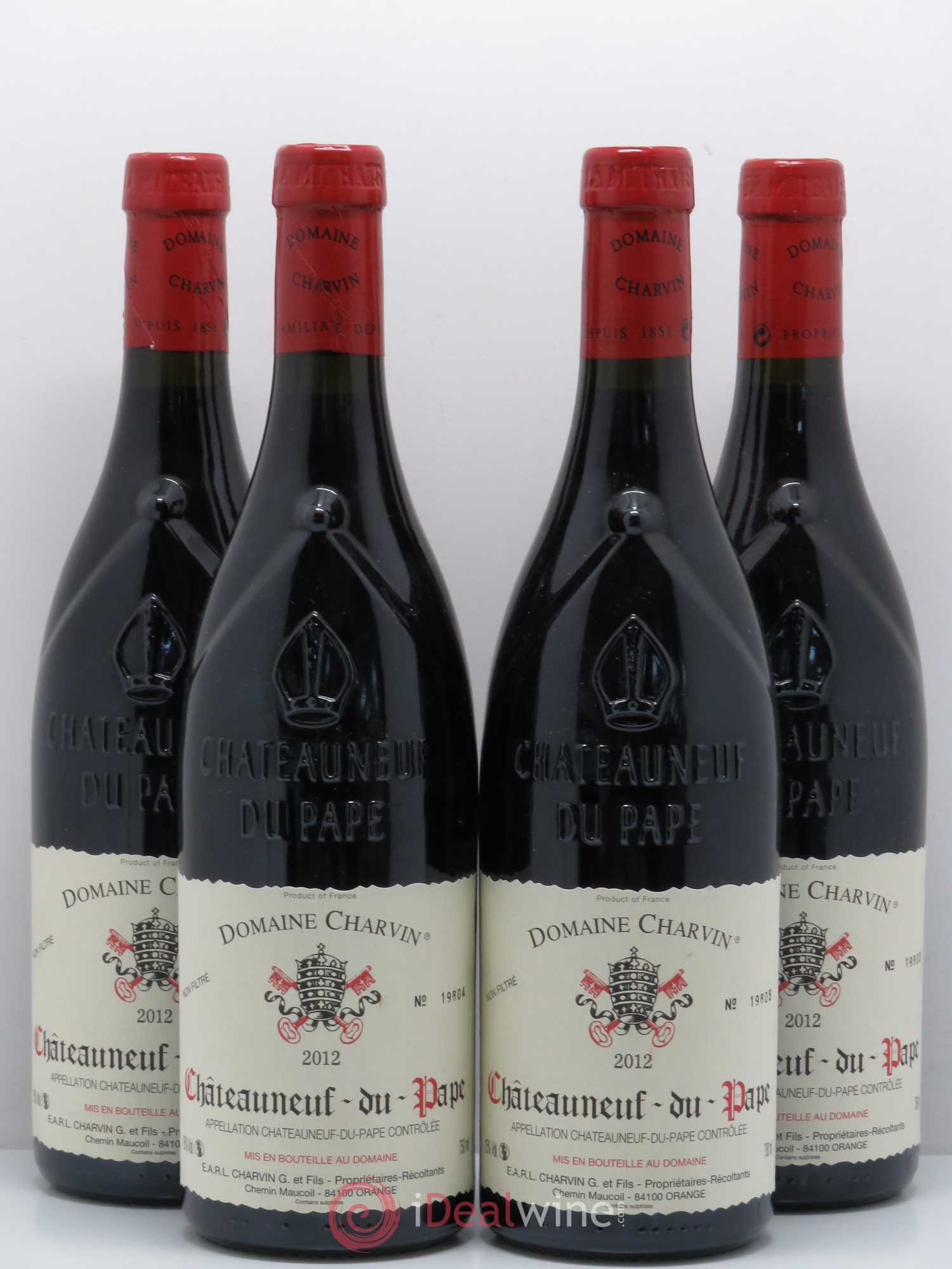 Châteauneuf-du-Pape Charvin (Domaine) 2012 - Lot de 4 bouteilles - 0