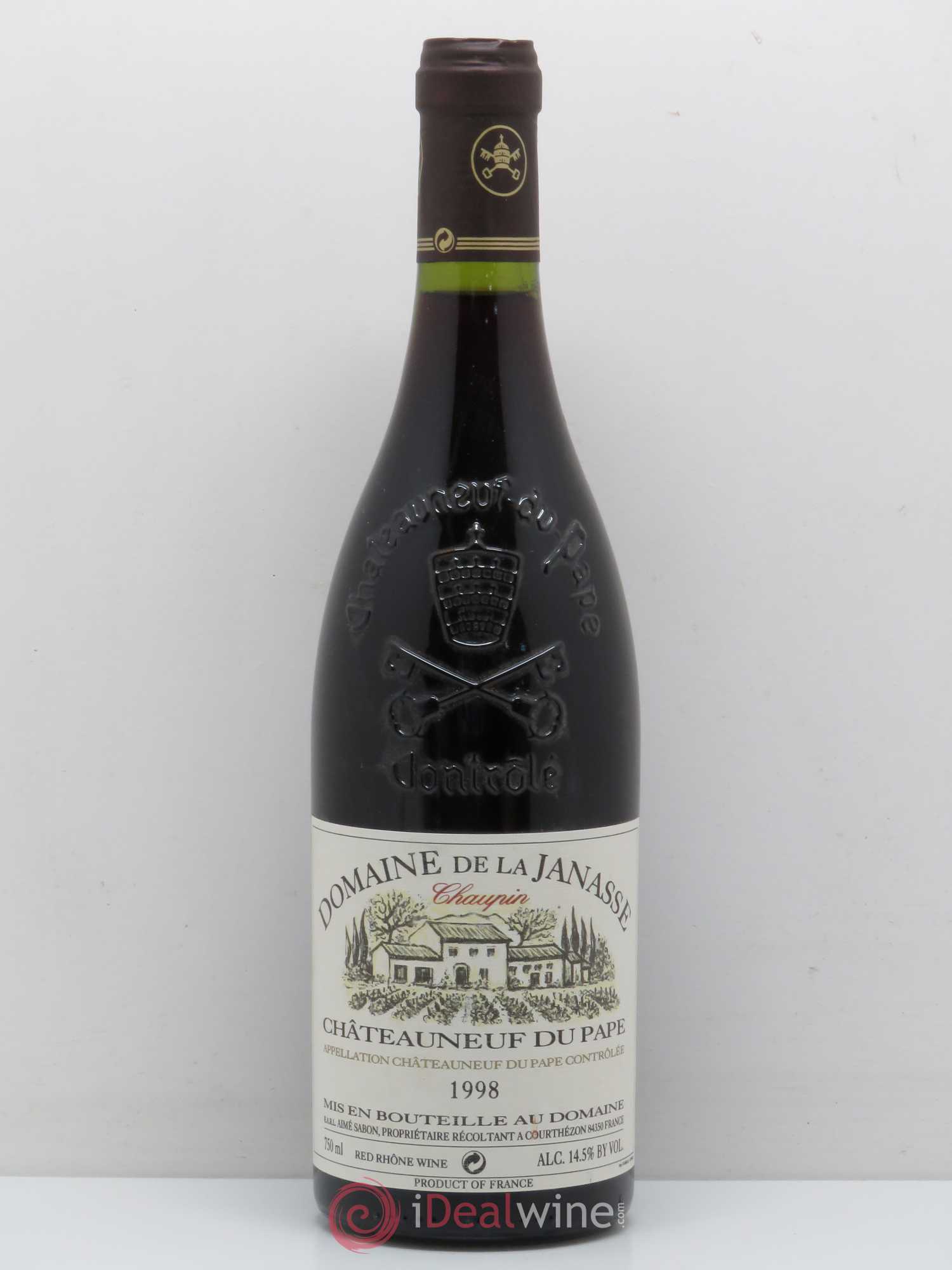 Châteauneuf-du-Pape Cuvée Chaupin La Janasse (Domaine de) 1998 - Lot de 1 bouteille - 0