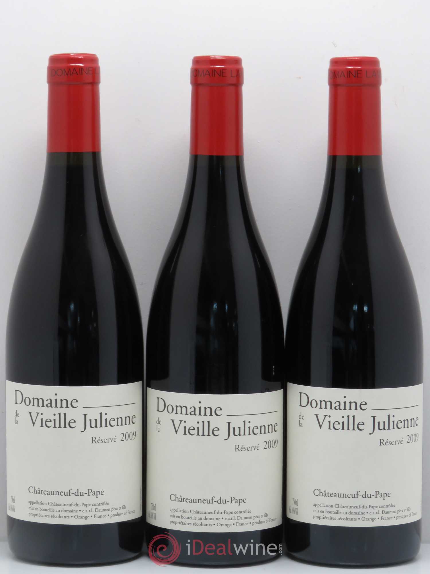 Châteauneuf-du-Pape Vieille Julienne (Domaine de la) Réservé Jean-Paul Daumen 2009 - Lot de 6 bouteilles - 2