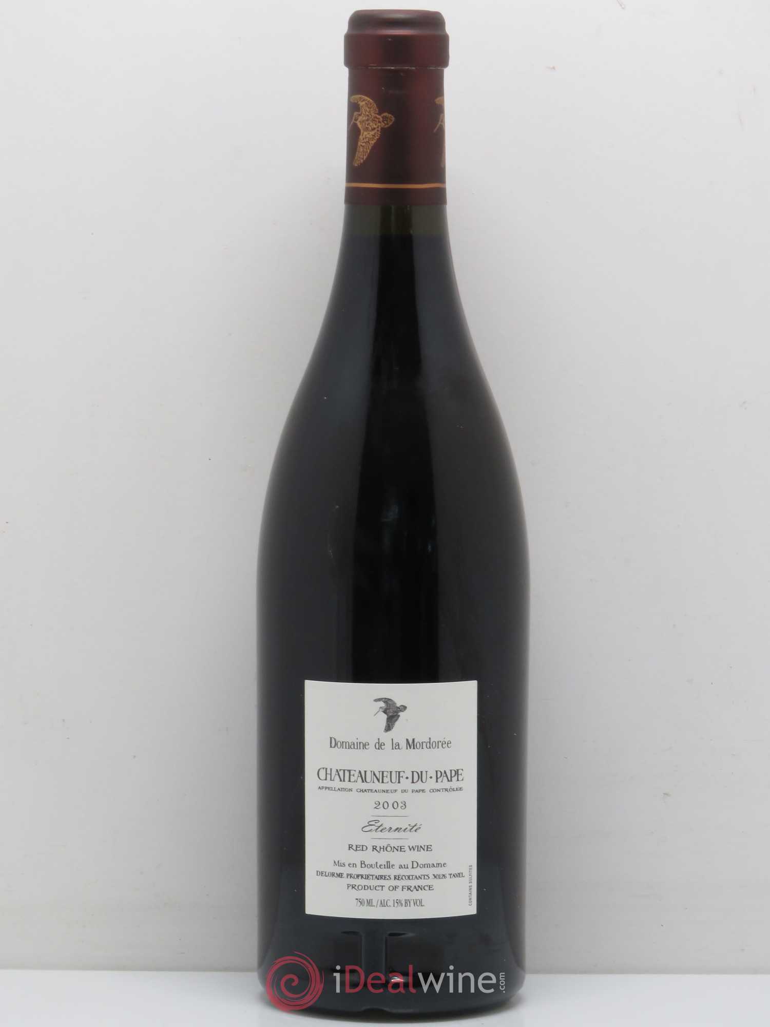 Châteauneuf-du-Pape La Plume du Peintre La Mordorée (Domaine de) éternité 2003 - Lot de 1 bouteille - 1