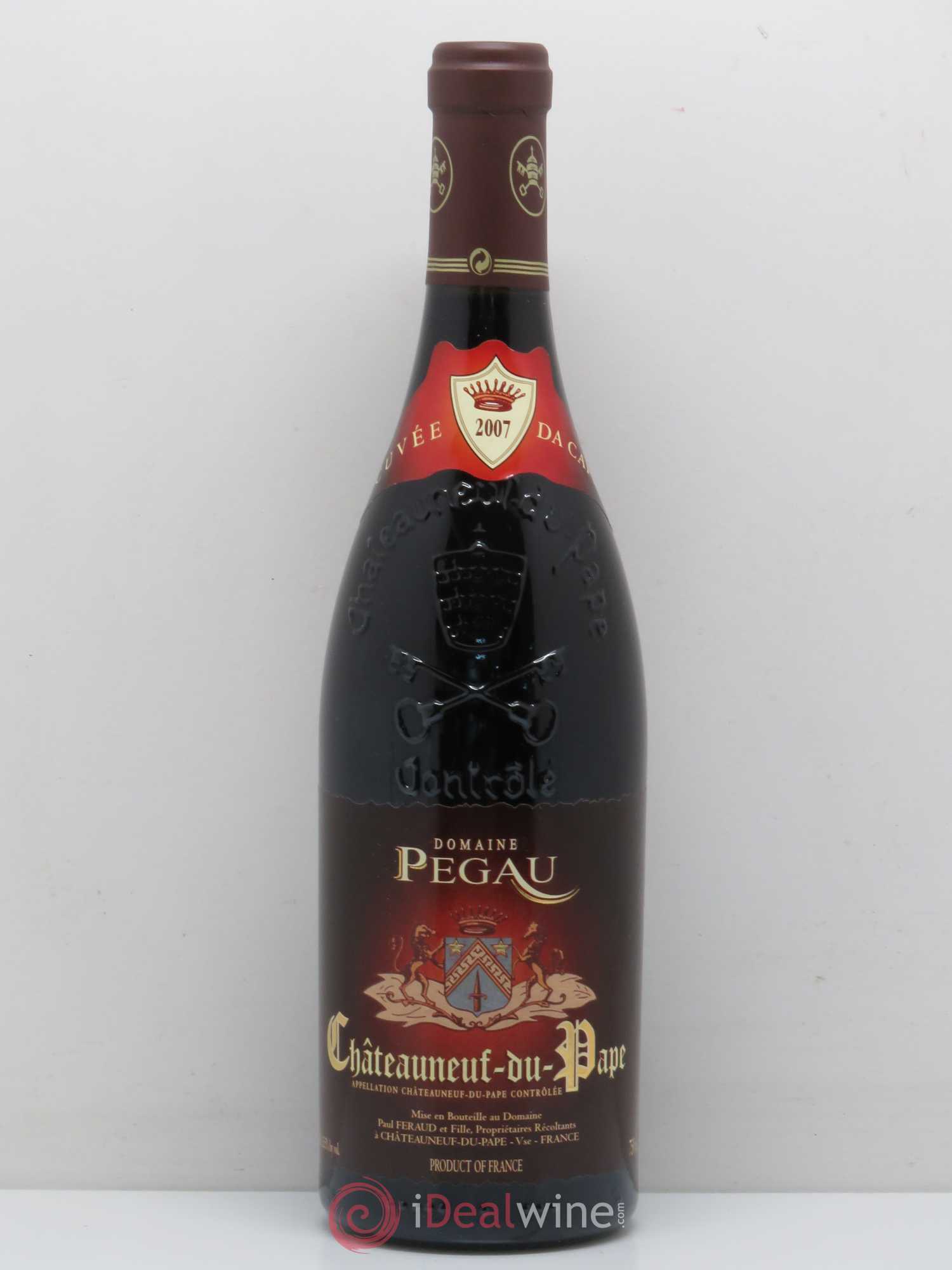 Châteauneuf-du-Pape Domaine du Pégau Cuvée Da Capo Paul et Laurence Féraud 2007 - Lot de 1 bouteille - 0