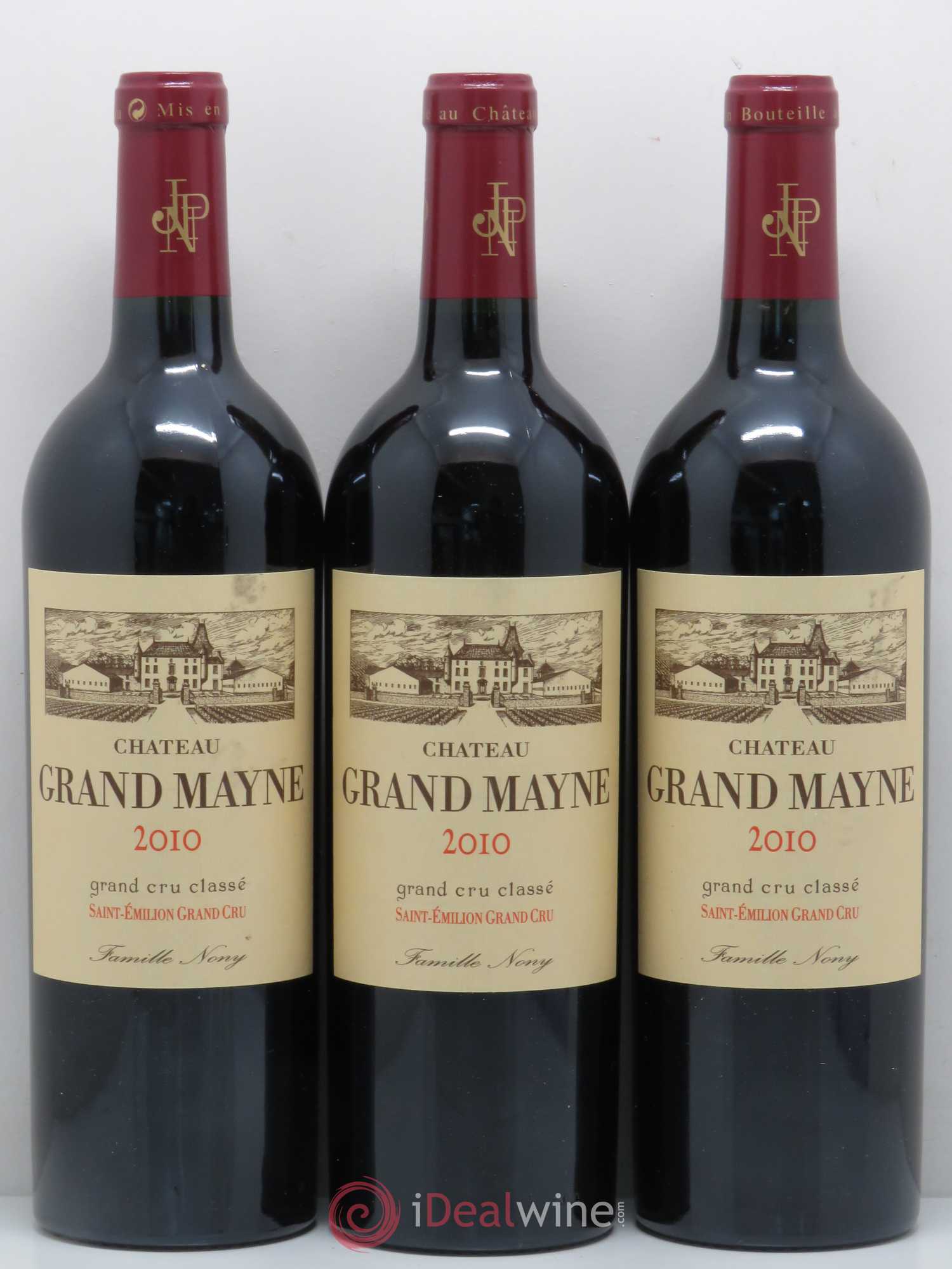 Château Grand Mayne Grand Cru Classé 2010 - Lot de 3 bouteilles - 0