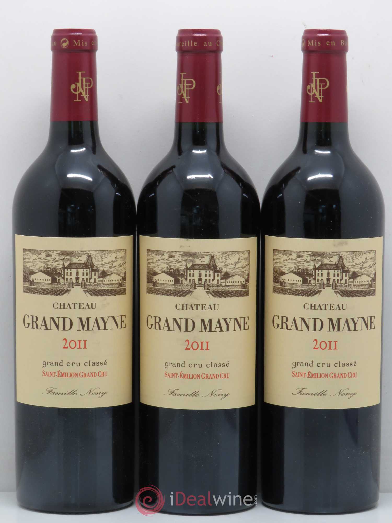 Château Grand Mayne Grand Cru Classé 2011 - Lot de 3 bouteilles - 0