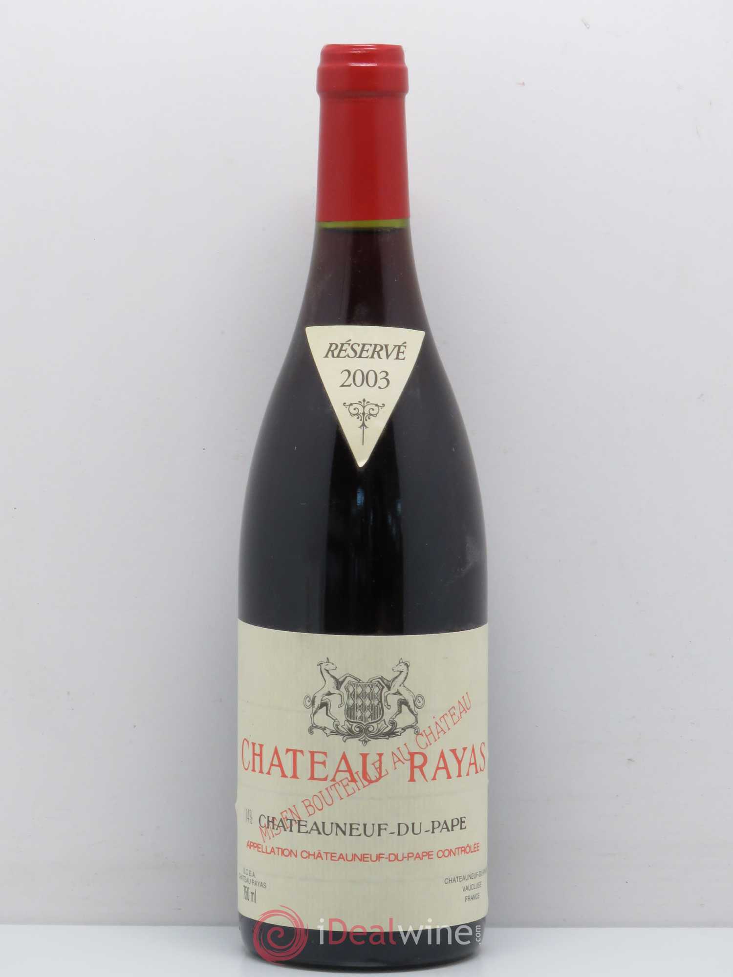 Châteauneuf-du-Pape Château Rayas Emmanuel Reynaud 2003 - Lot de 1 bouteille - 0