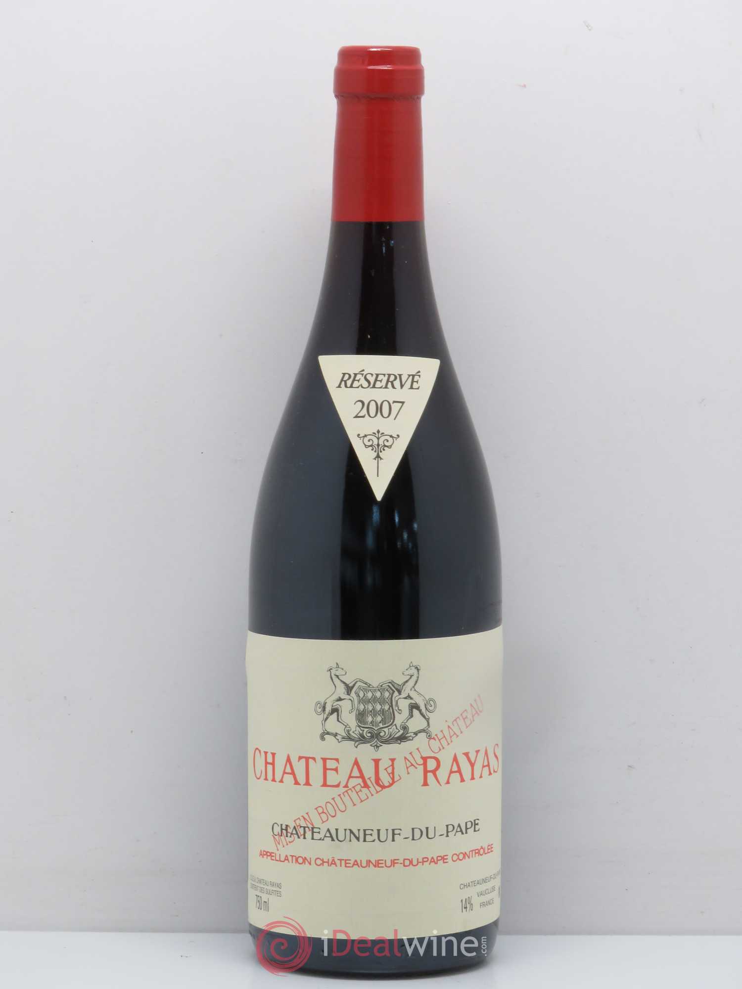 Châteauneuf-du-Pape Château Rayas Emmanuel Reynaud 2007 - Lot de 1 bouteille - 0