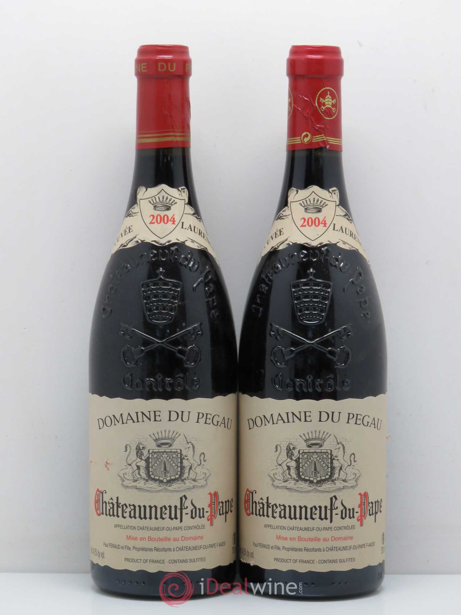 Châteauneuf-du-Pape Domaine du Pégau Cuvée Laurence Paul et Laurence Féraud 2004 - Lot de 2 bouteilles - 0