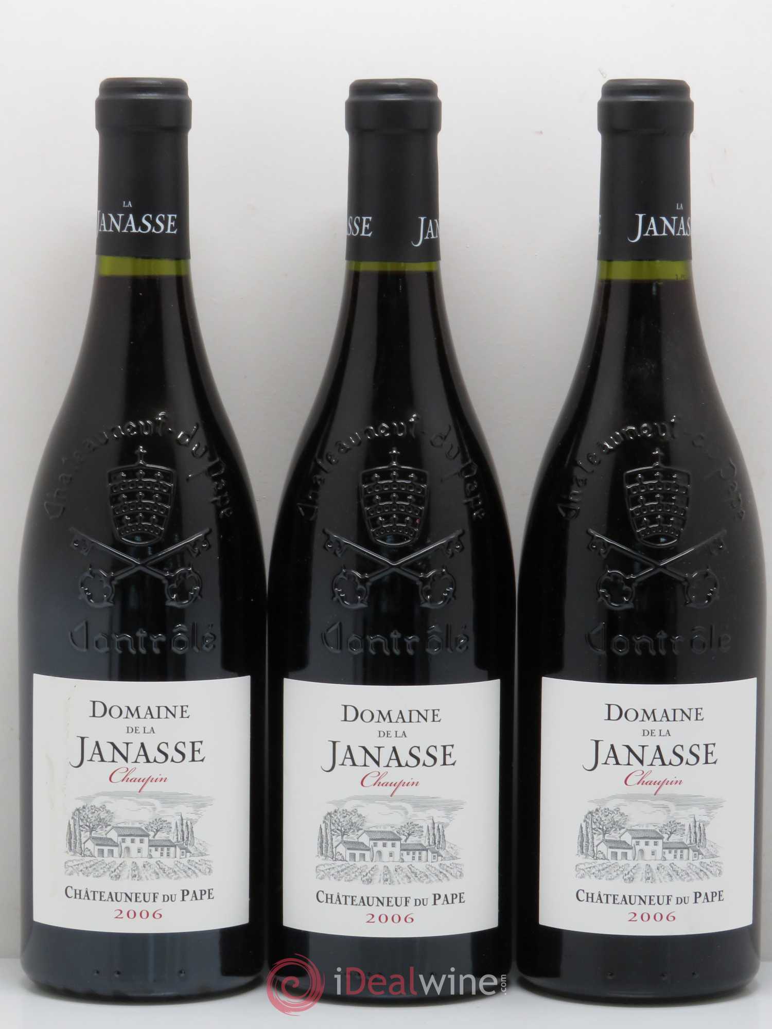 Châteauneuf-du-Pape Cuvée Chaupin La Janasse (Domaine de) 2006 - Lot de 3 bouteilles - 0