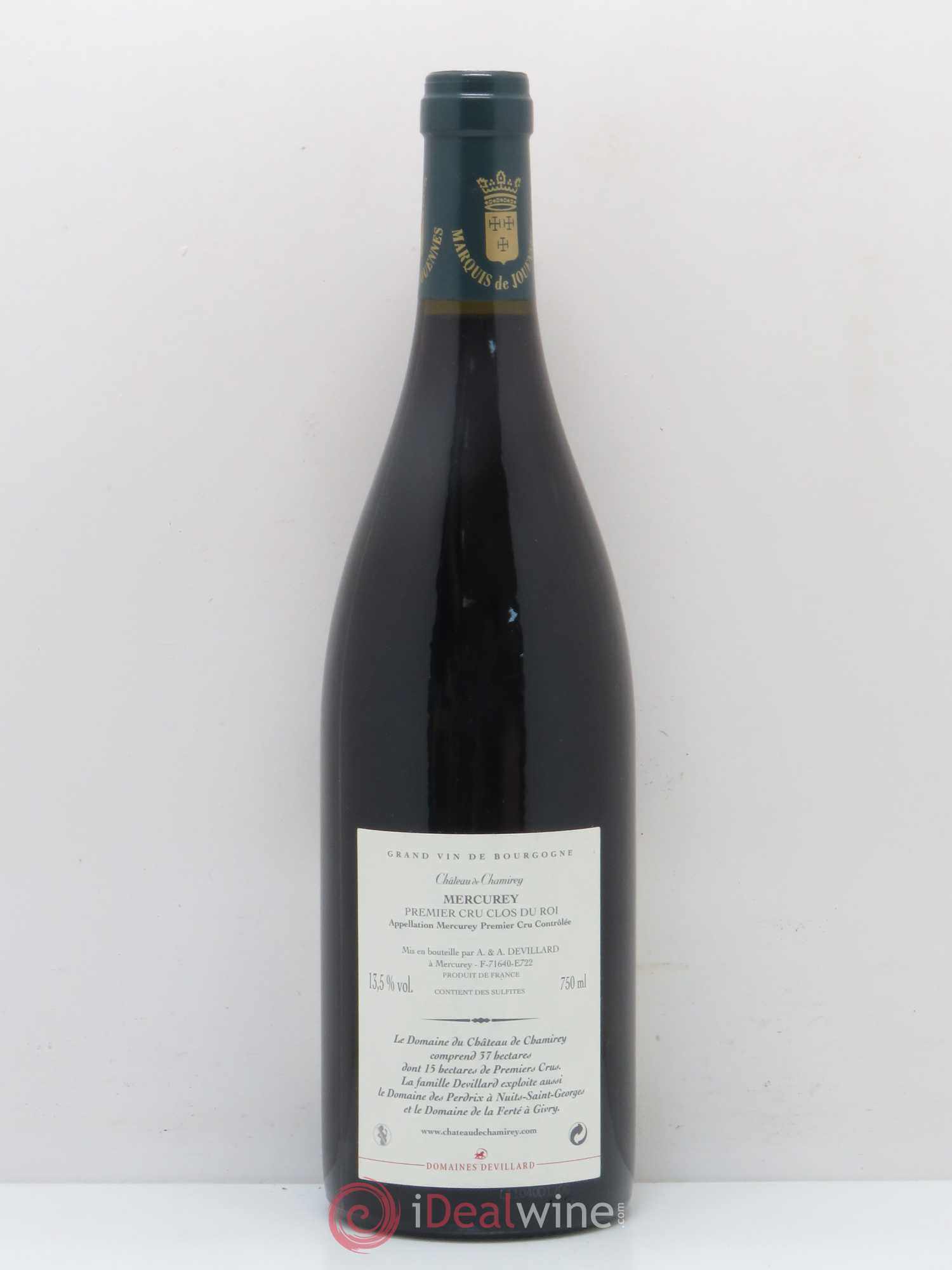 Mercurey 1er Cru Clos du Roi Château de Chamirey (sans prix de réserve) 2009 - Lot de 1 bouteille - 1