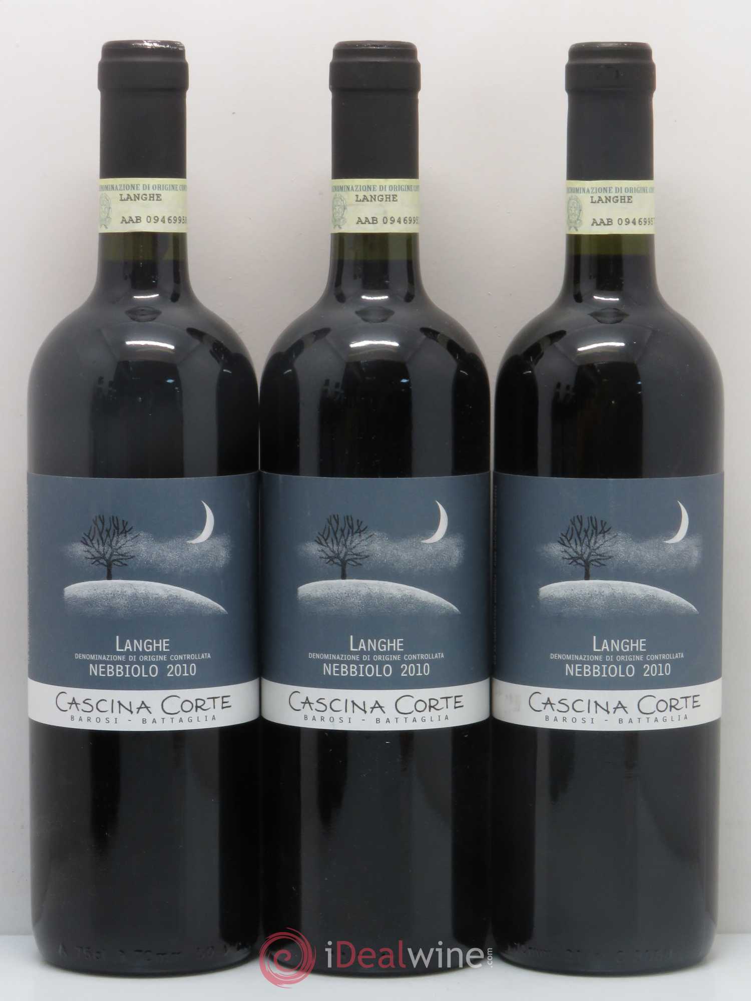 Langhe Nebbiolo Cascina Corte (sans prix de réserve) 2010 - Lot de 6 bouteilles - 1