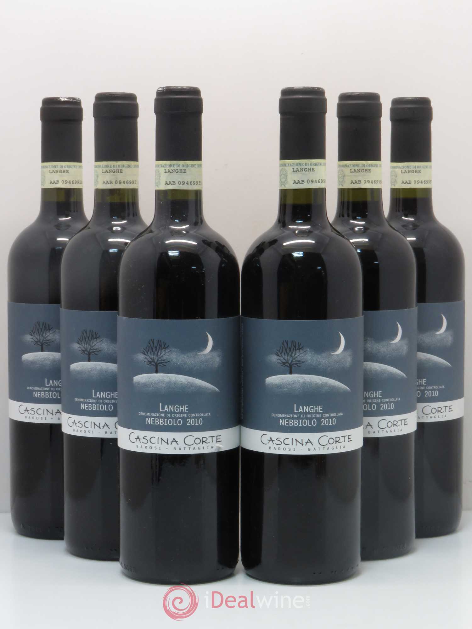 Langhe Nebbiolo Cascina Corte (sans prix de réserve) 2010 - Lot de 6 bouteilles - 0