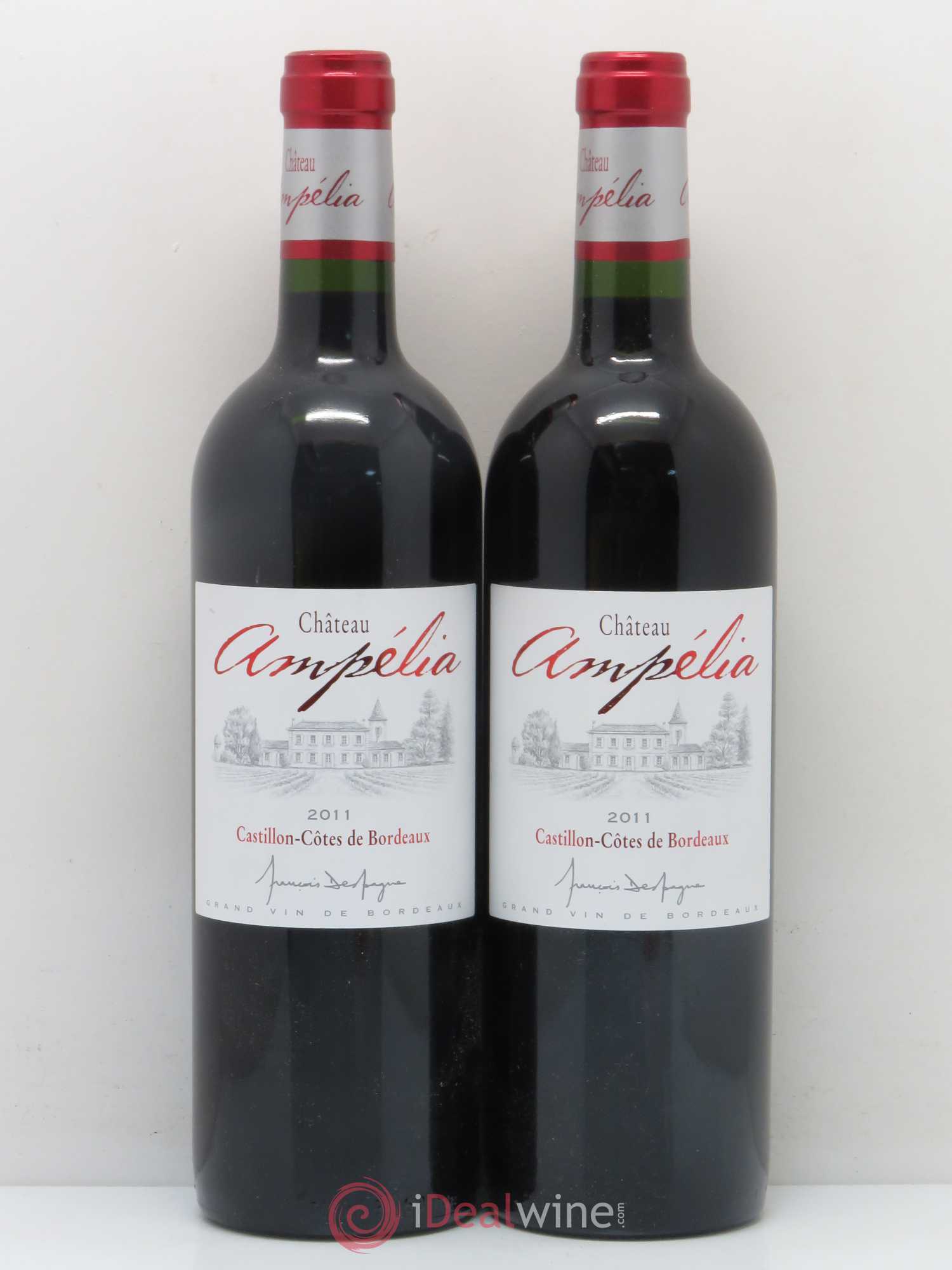 Château Ampélia (sans prix de réserve) 2011 - Lot de 2 bouteilles - 0