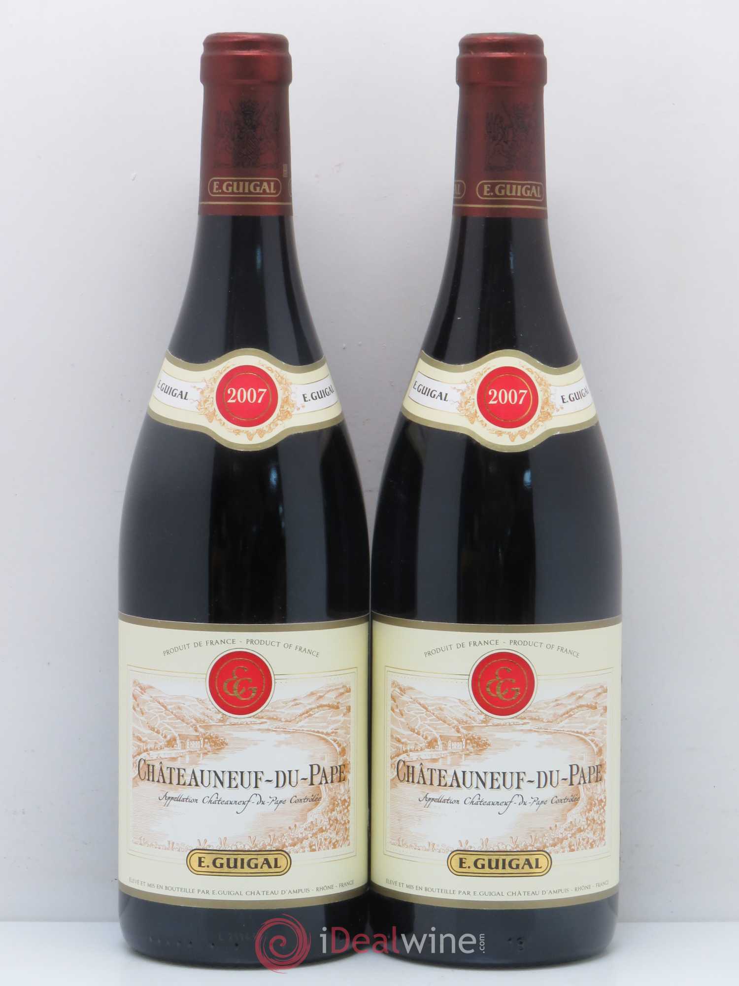 Châteauneuf-du-Pape Guigal (sans prix de réserve) 2007 - Lot de 2 bouteilles - 0