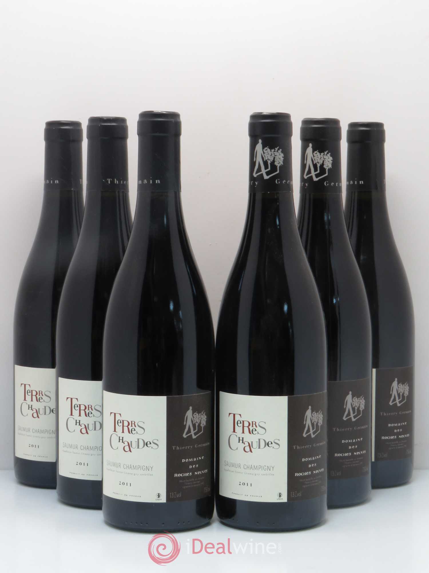 Saumur-Champigny Terres Chaudes Domaine des Roches Neuves - Thierry Germain (sans prix de réserve) 2011 - Lot de 6 bouteilles - 0