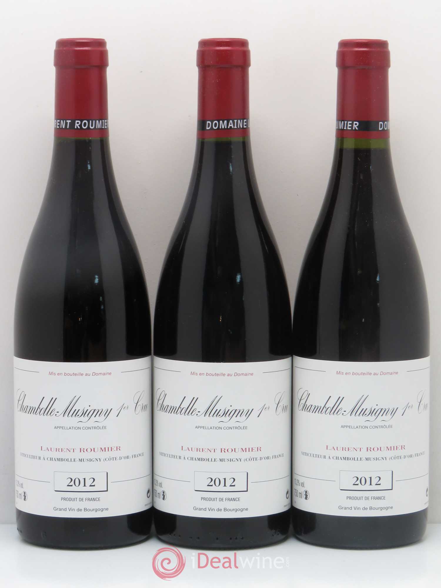 Chambolle-Musigny 1er Cru Laurent Roumier (sans prix de réserve) 2012 - Lot de 3 bouteilles - 0