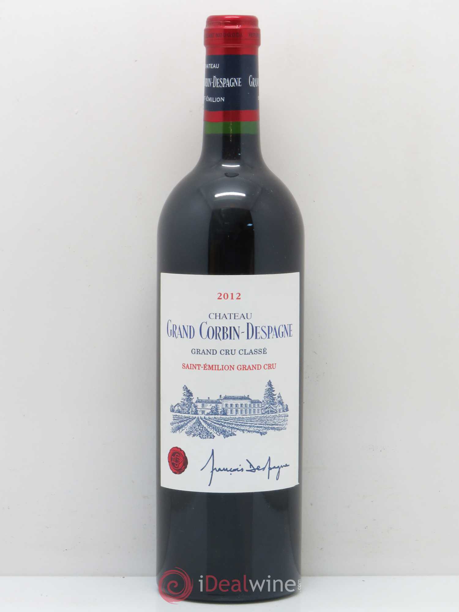 Château Grand Corbin Despagne Grand Cru Classé (sans prix de réserve) 2012 - Lot de 1 bouteille - 0